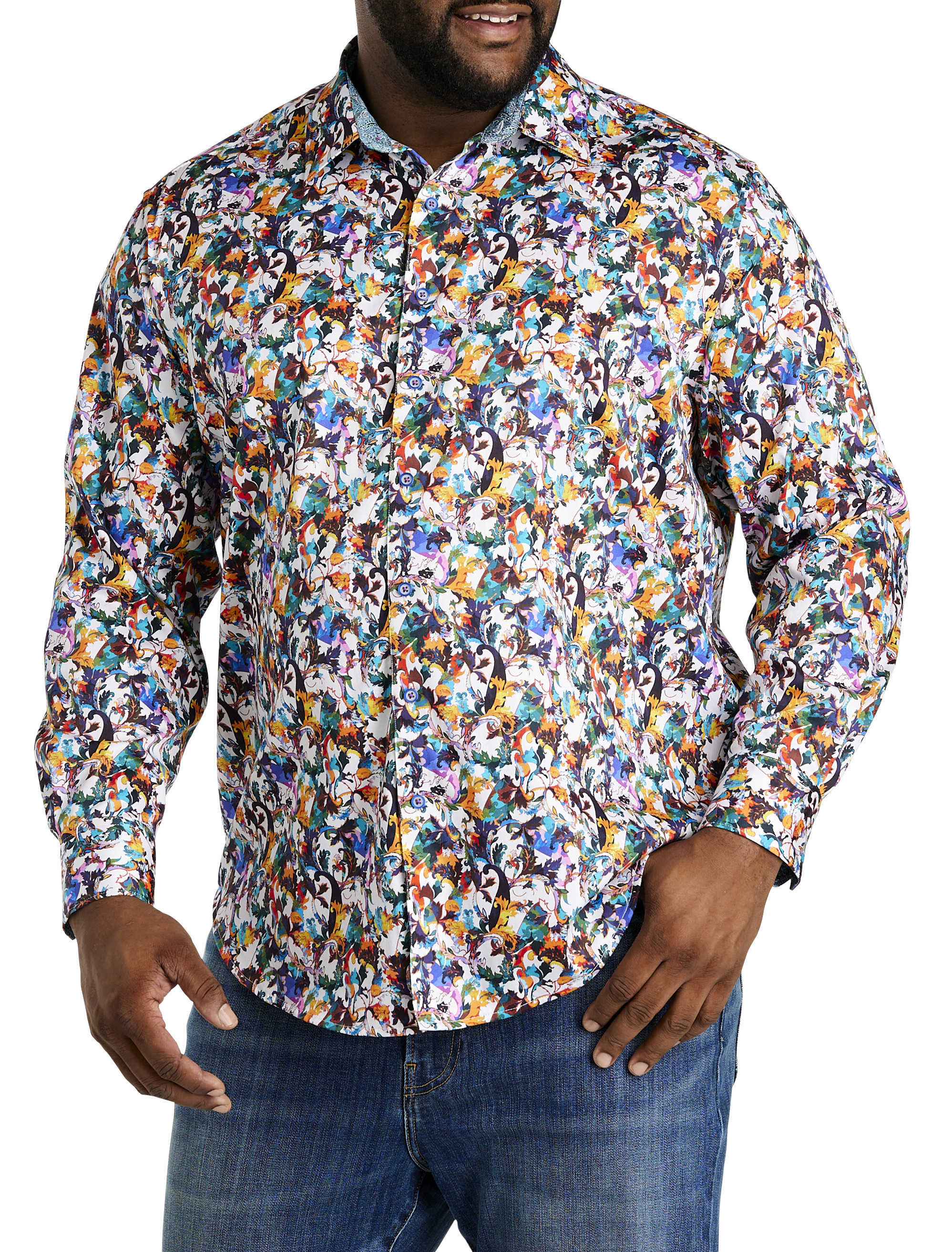 RG HE LS COMO WOVEN MULTI