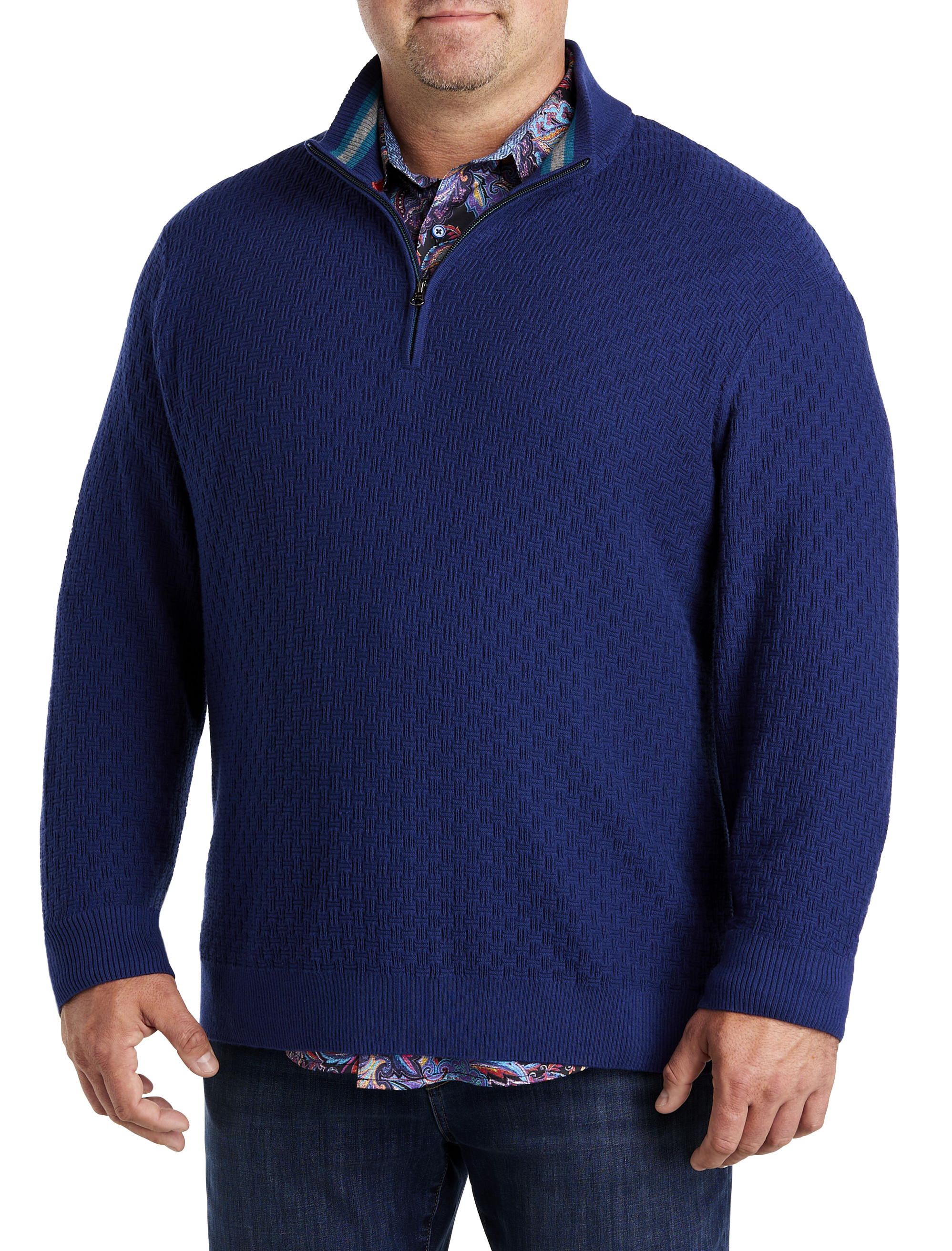 Big + Tall | Robert Graham Reisman 1/4-Zip Sweater | DXL
