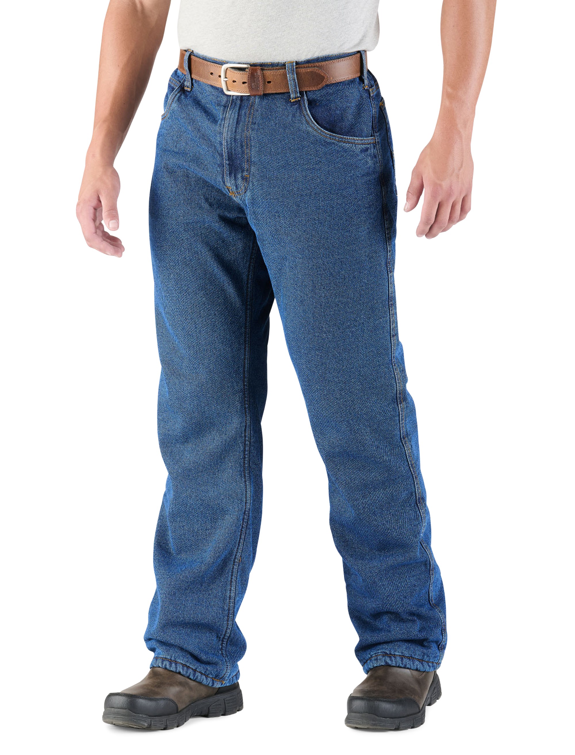 Flex Relaxed Fit Fleece-Lined Dungarees