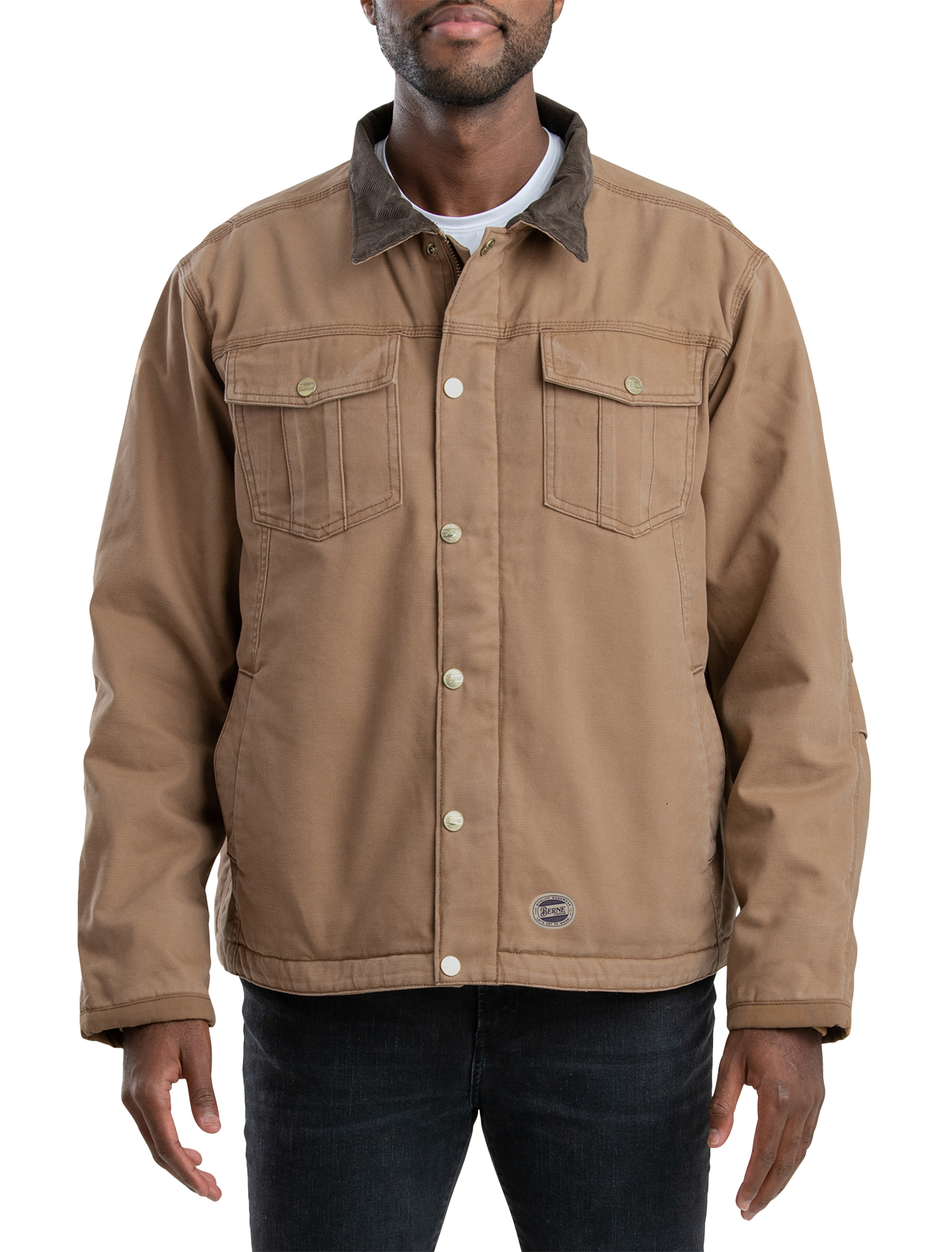 Big & Tall Men's Vintage Faux-Sherpa Lined Jacket - Drifter - Size 1XLT