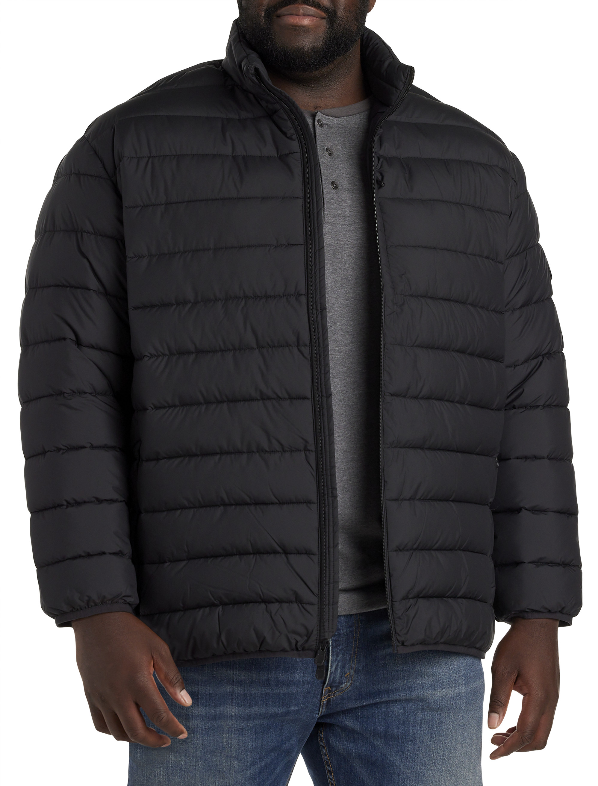 Save The Duck : Men's GIGA Ultralight Puffer Jacket in Light Grey