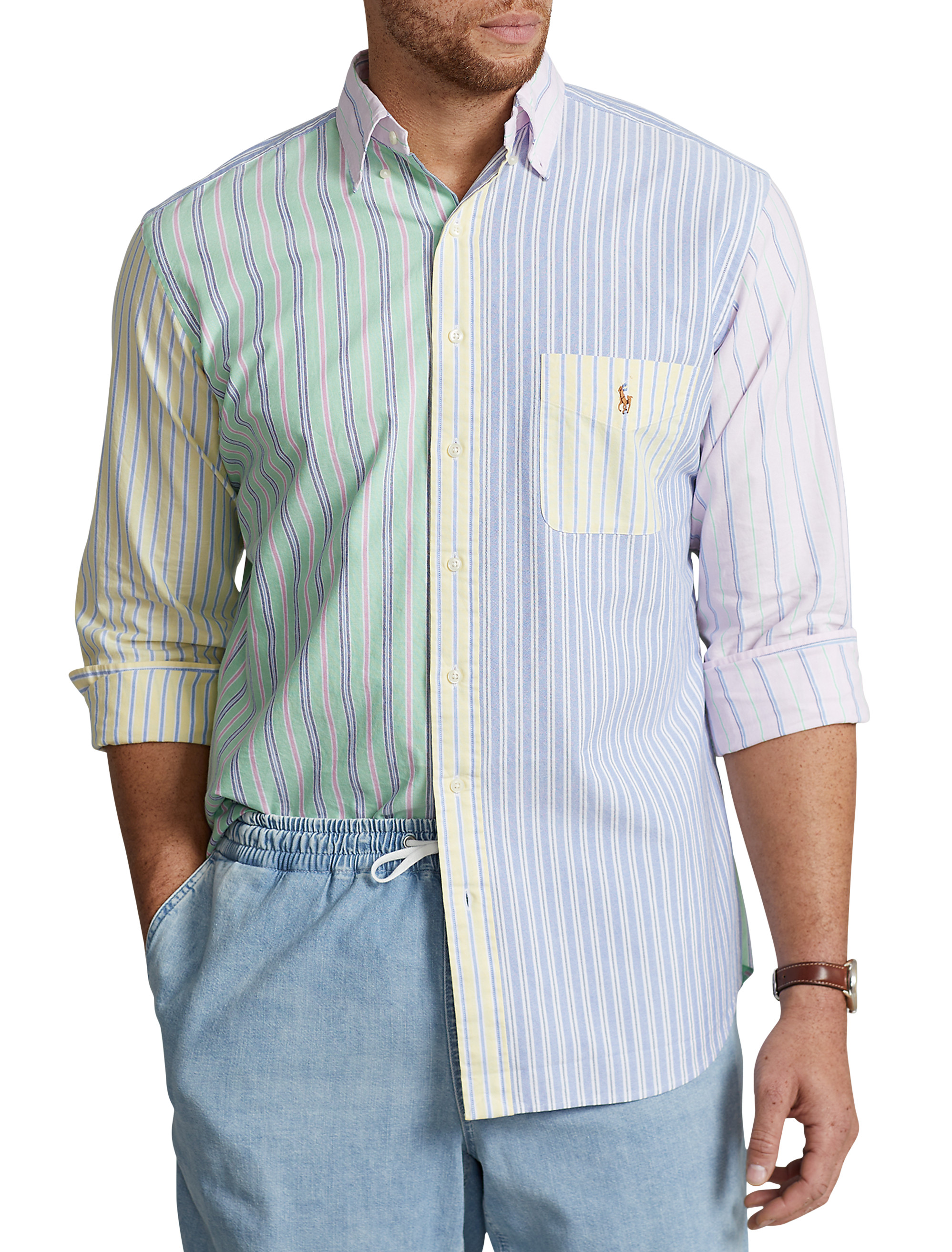 PRL STRIPE FUN SHIRT O FNCY ST