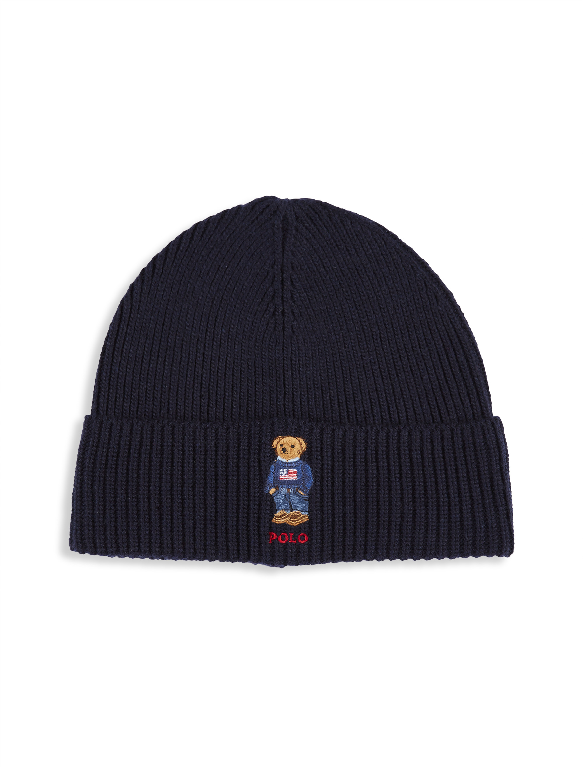 Big + Tall, Polo Ralph Lauren Flag Bear Beanie Cap