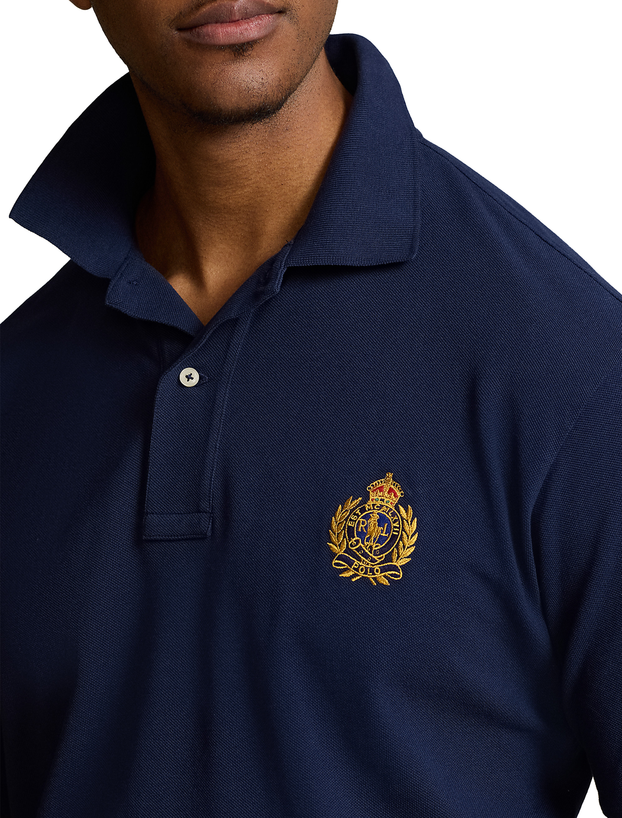 Triple-Pony Mesh Polo Shirt