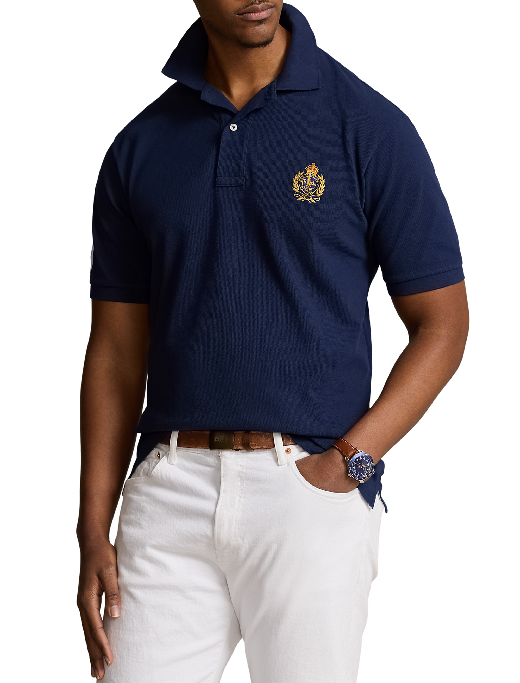 POLO シャツ ネイビー MA5093EM00134_3_l.jpg