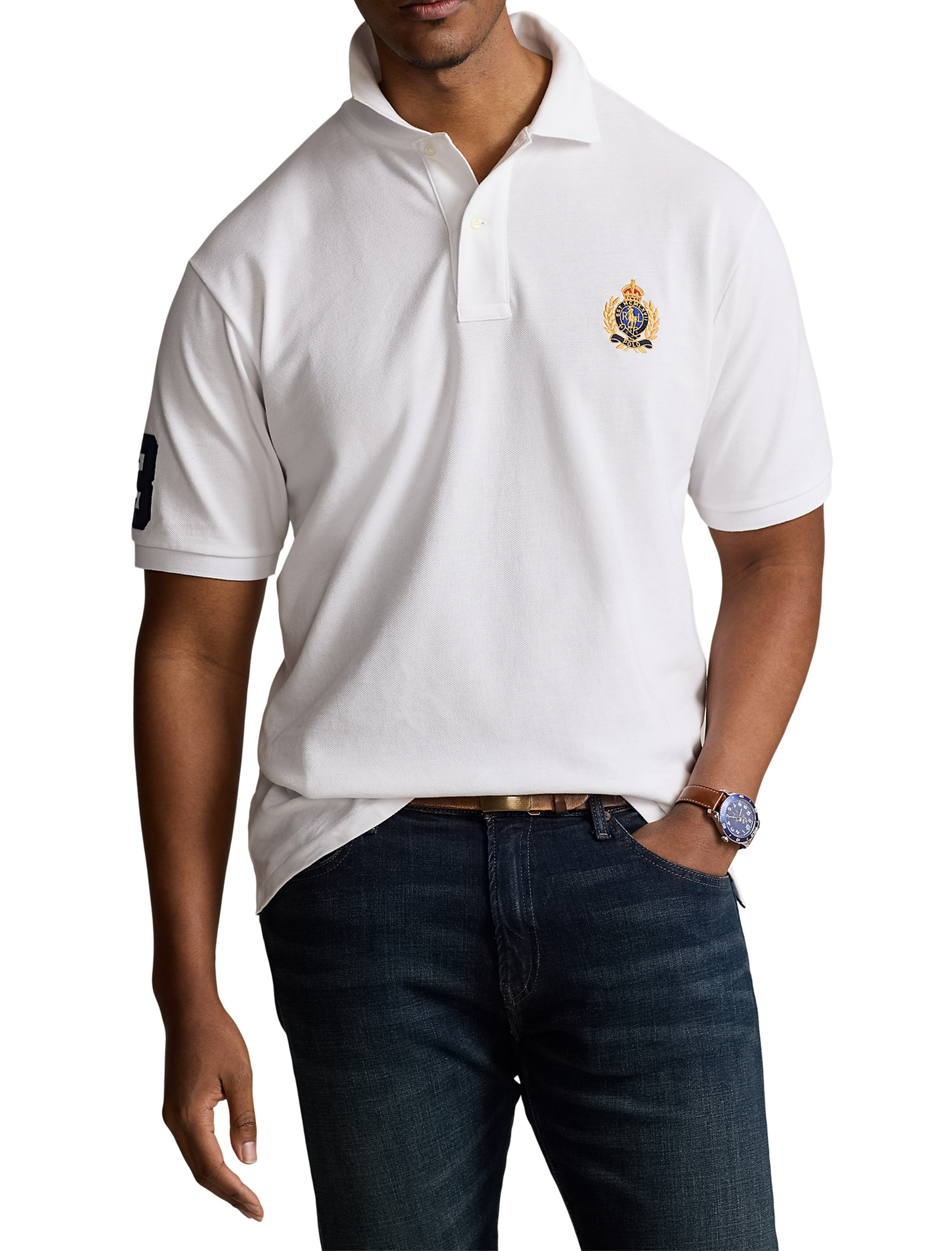 Big + Tall | Polo Ralph Lauren Triple-Pony Mesh Polo Shirt | DXL