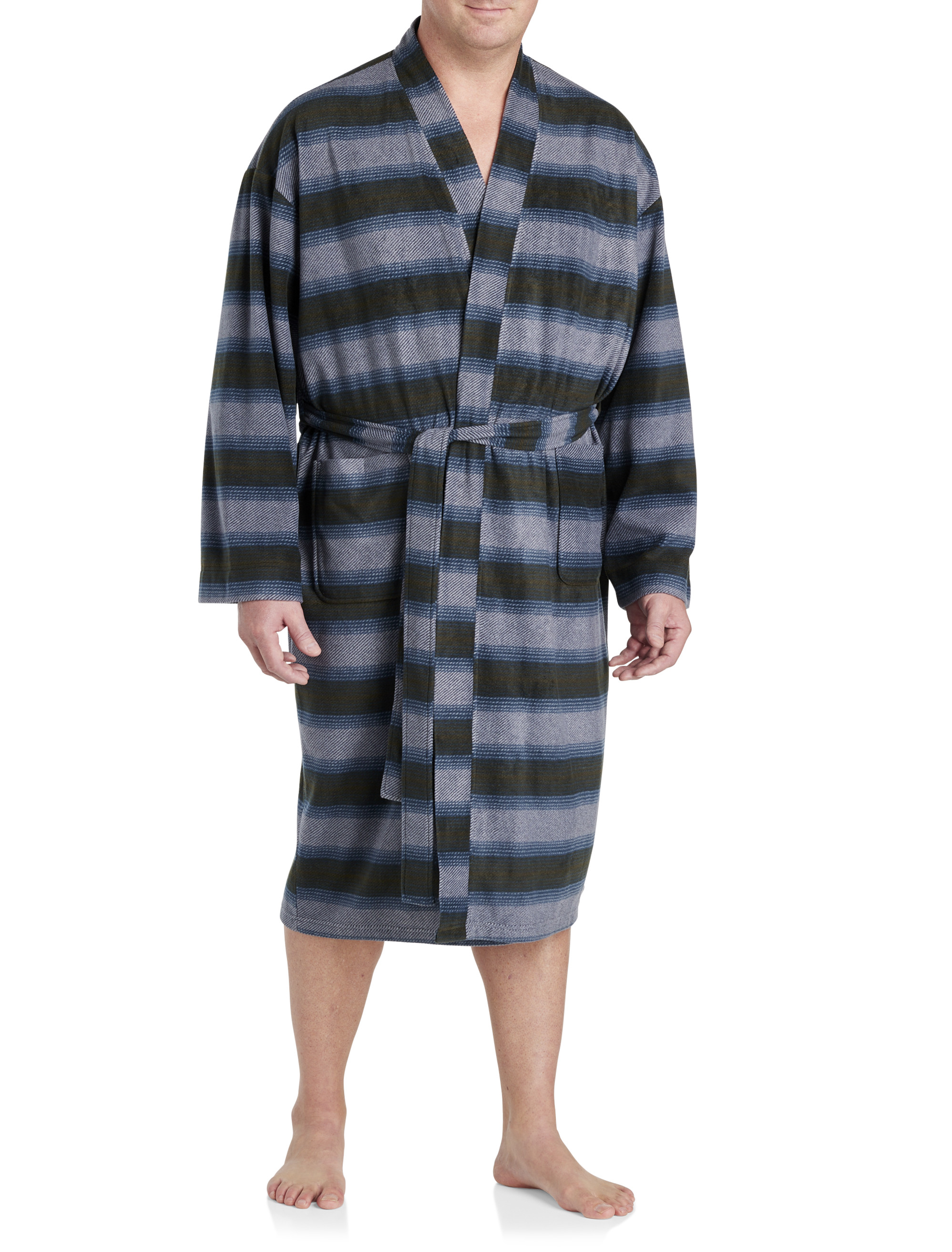 Summer-stripe seersucker robe, Majestic, Shop Men's Bathrobes Online