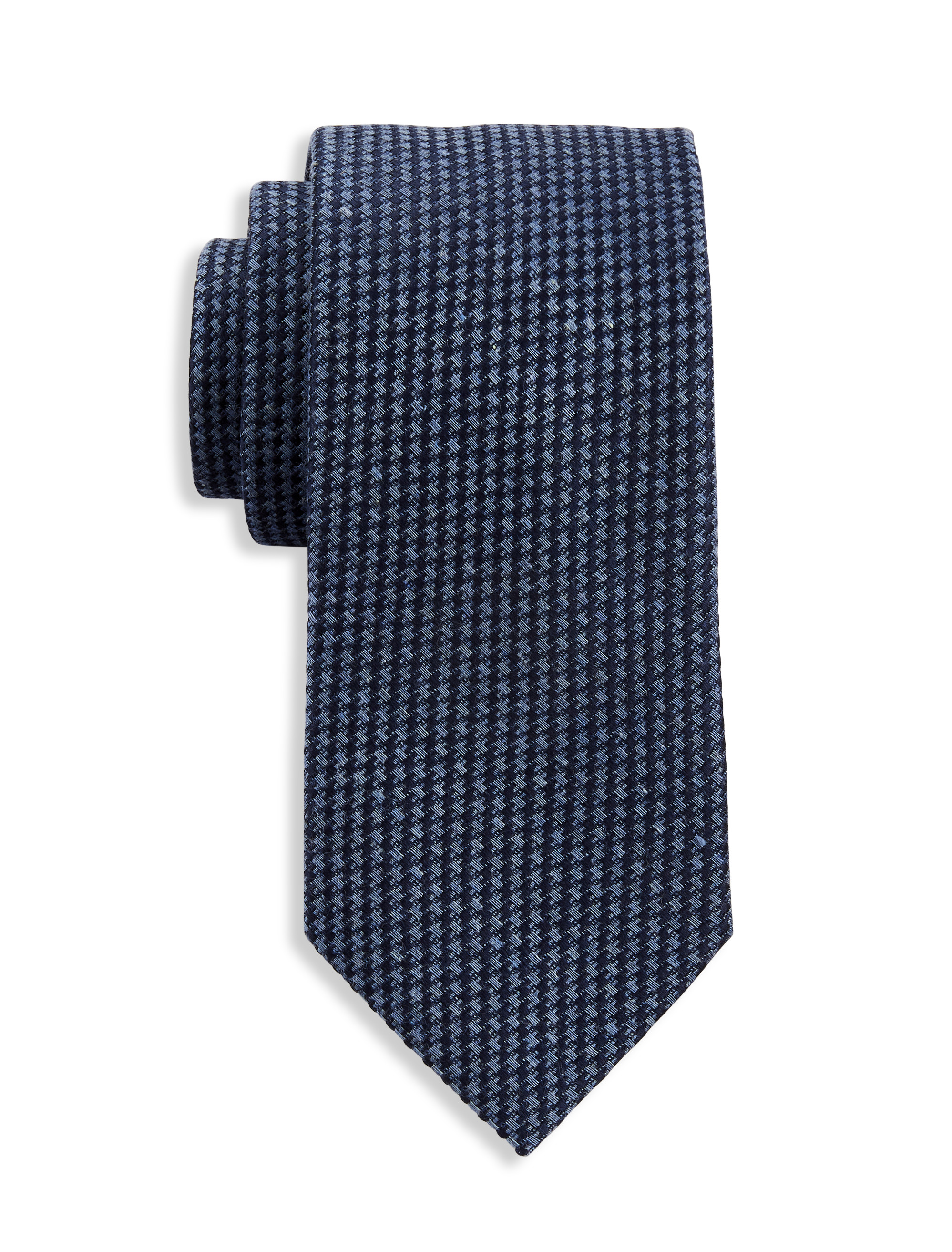 Houndstooth Patterned Tie