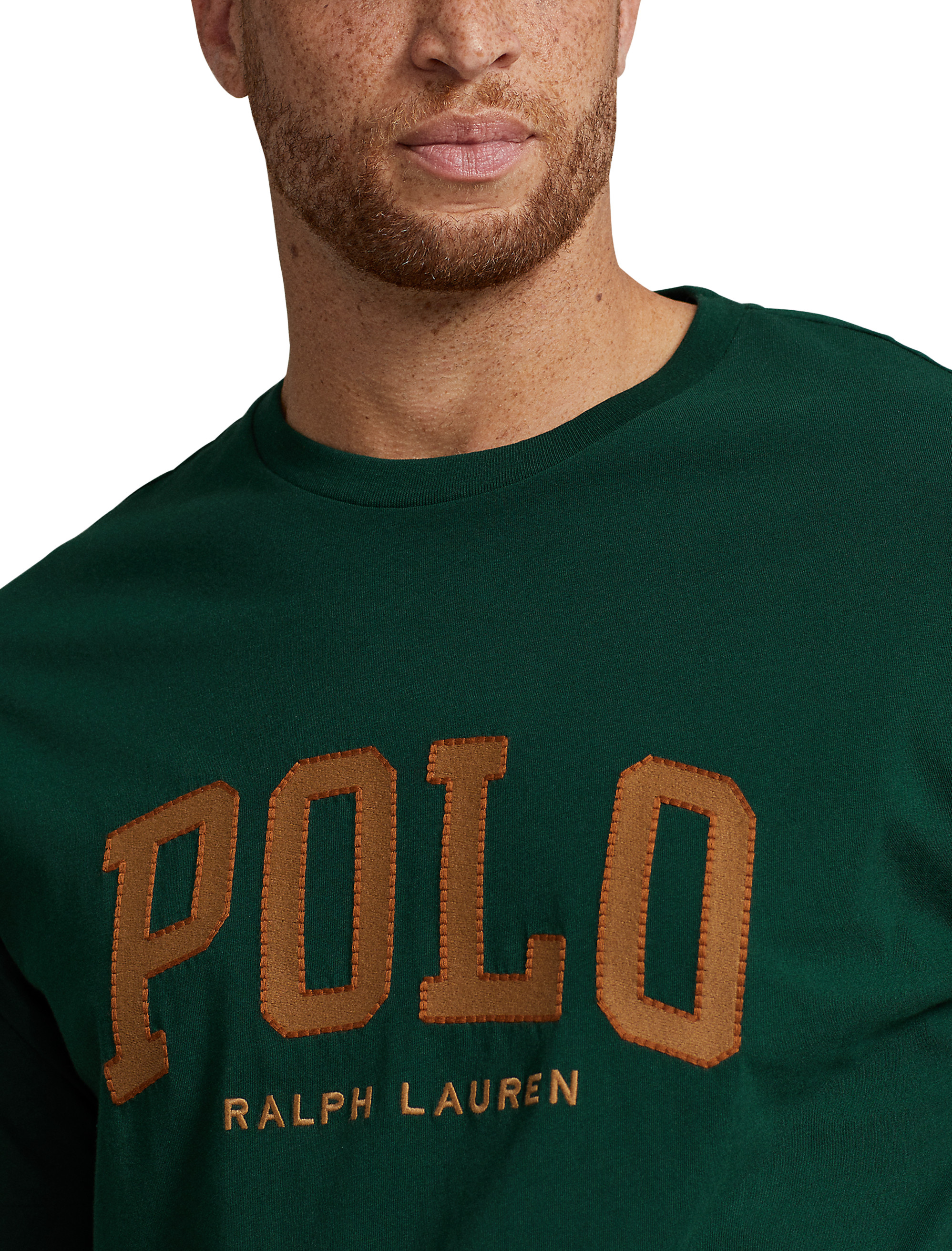 PRL LOGO GRAPHIC T MOSS AGATE