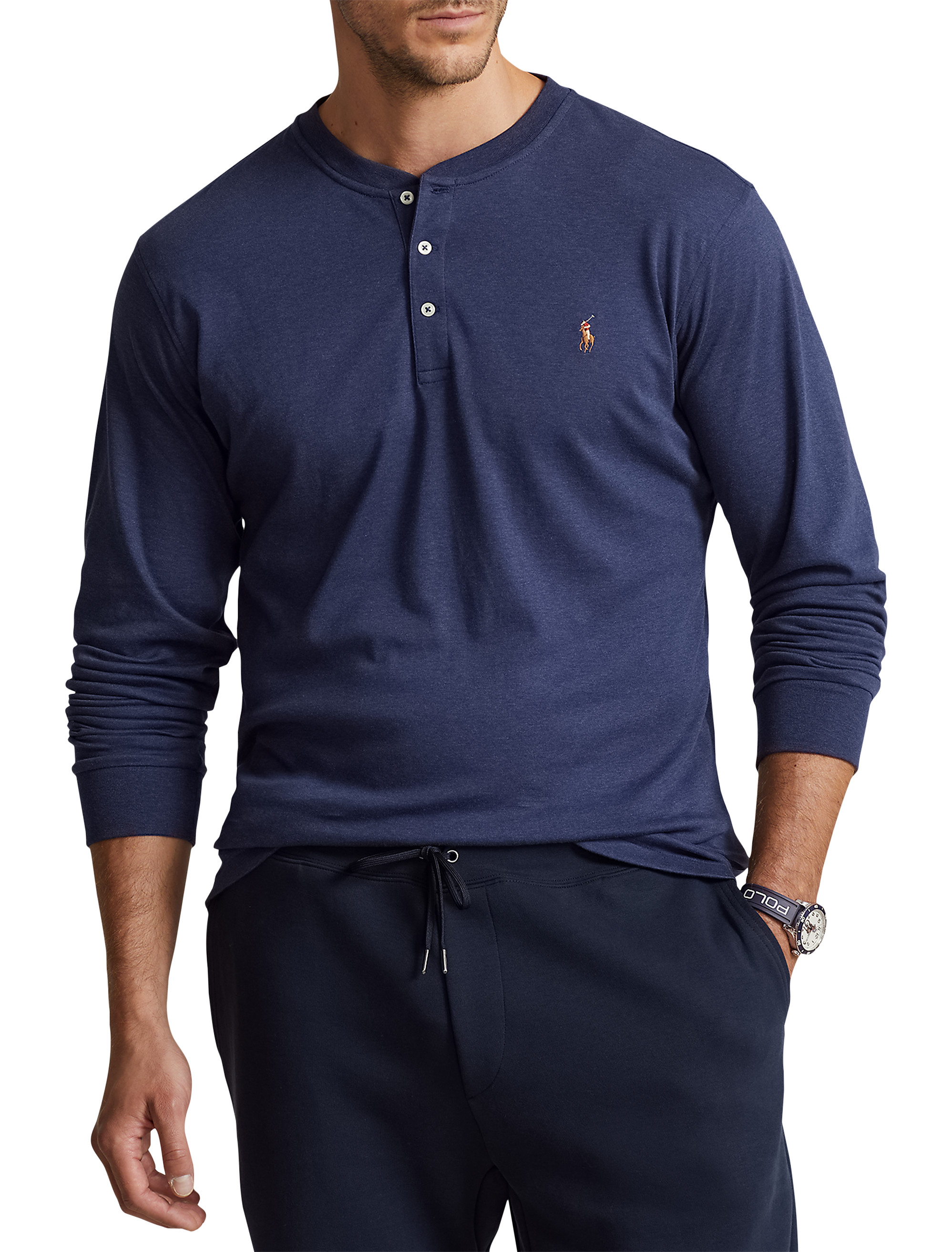 polo henley shirt