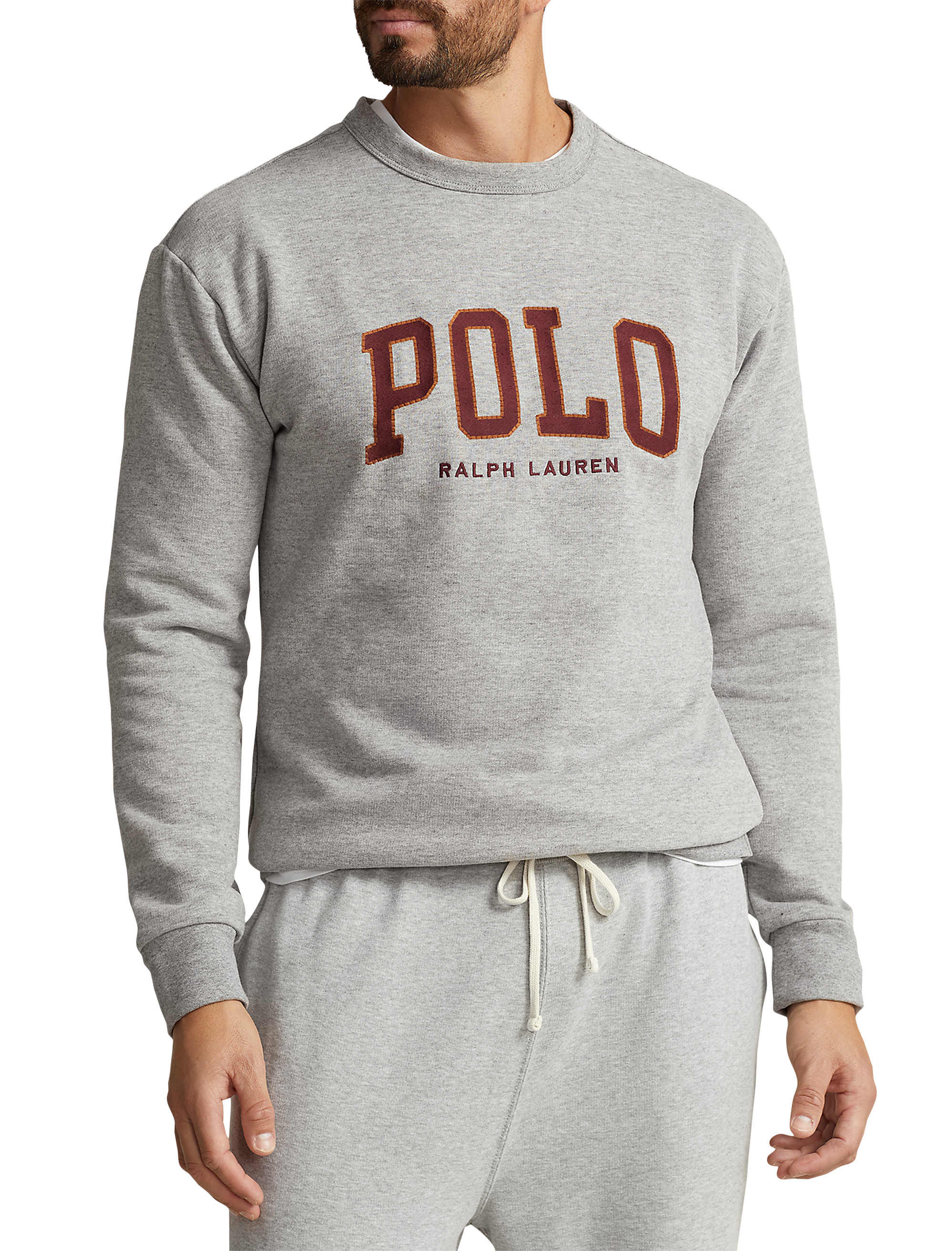 Grey cheap polo crewneck