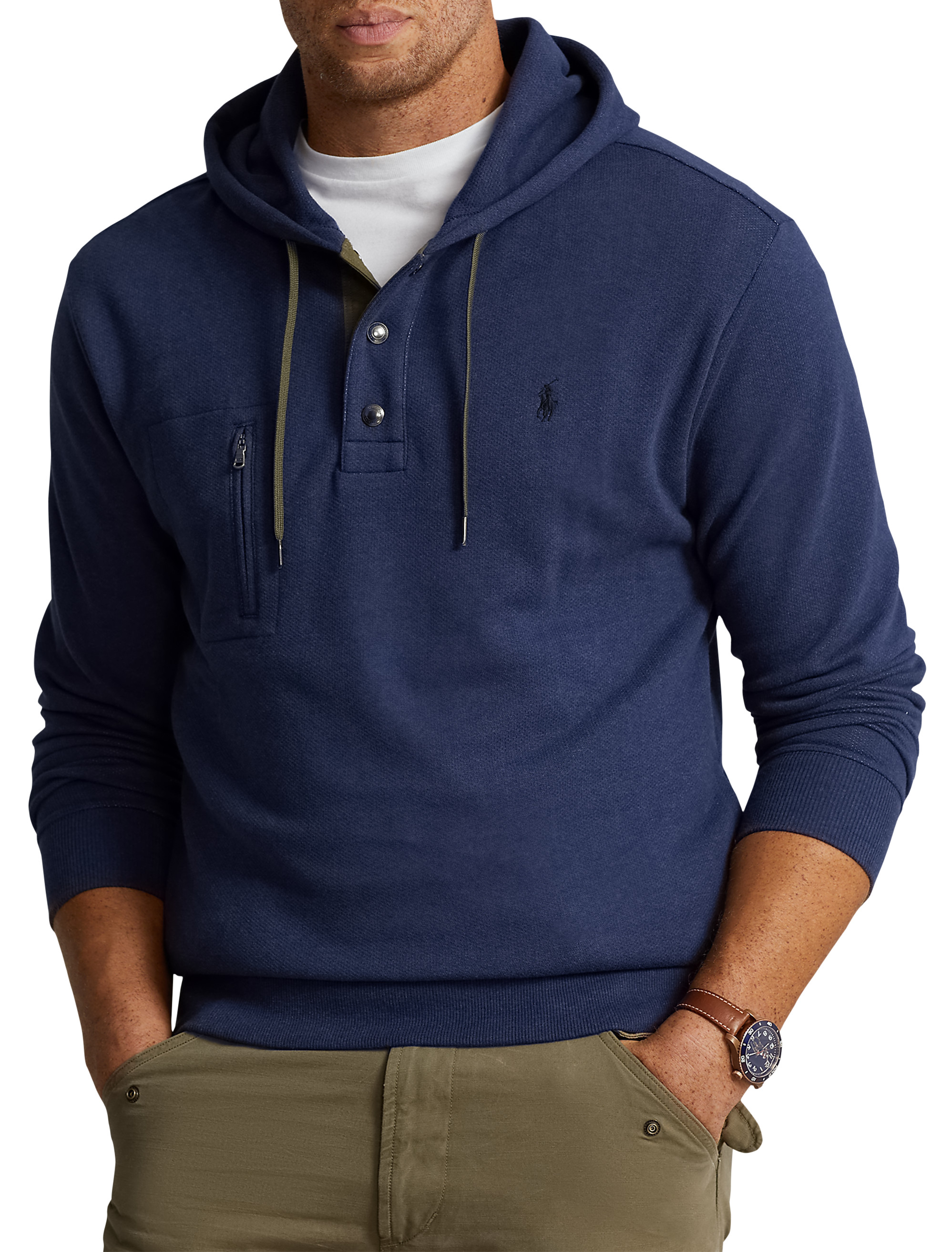 Ralph lauren best sale pullover hoodie blue