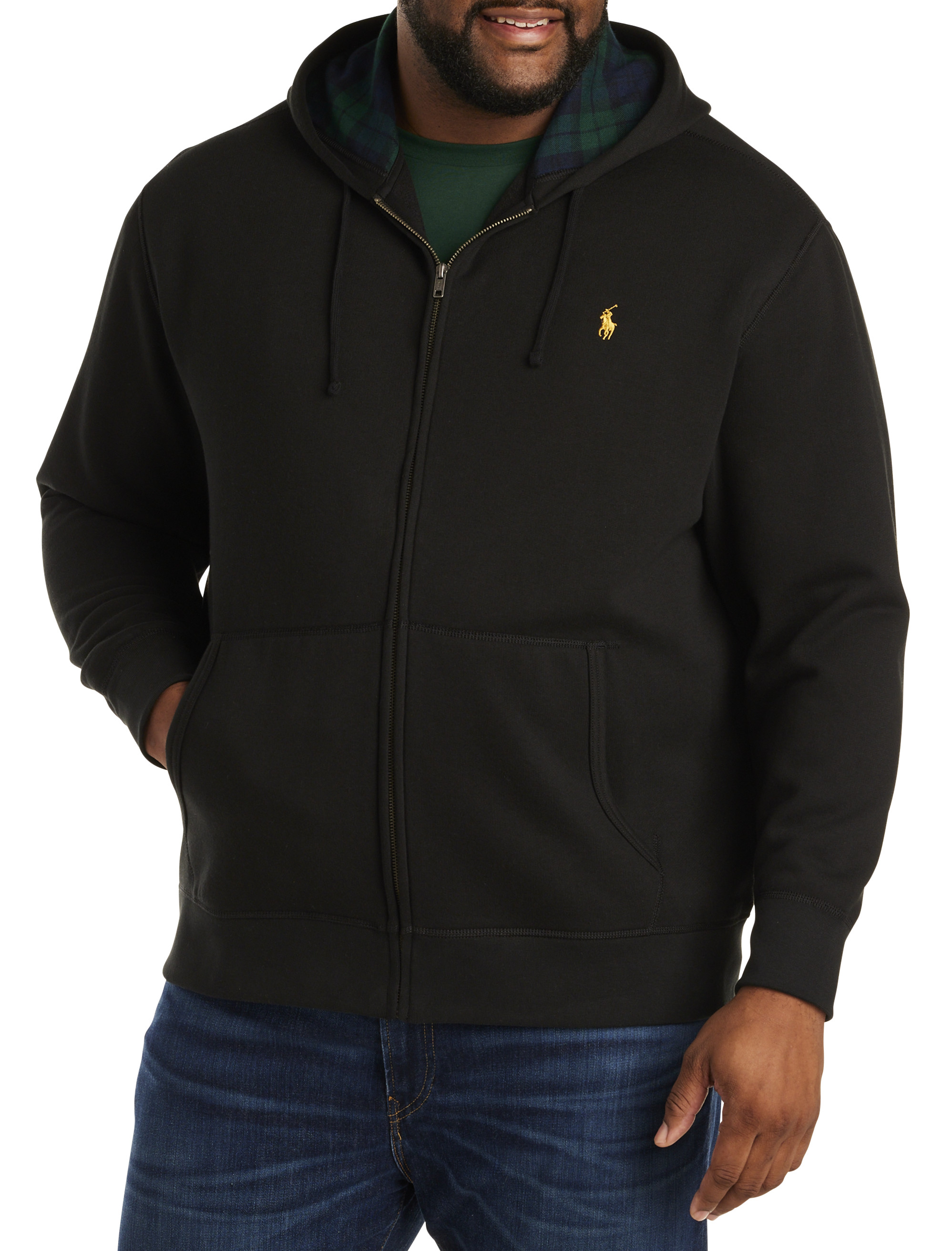 Big Tall Polo Ralph Lauren Fleece Zip Front Hoodie DXL