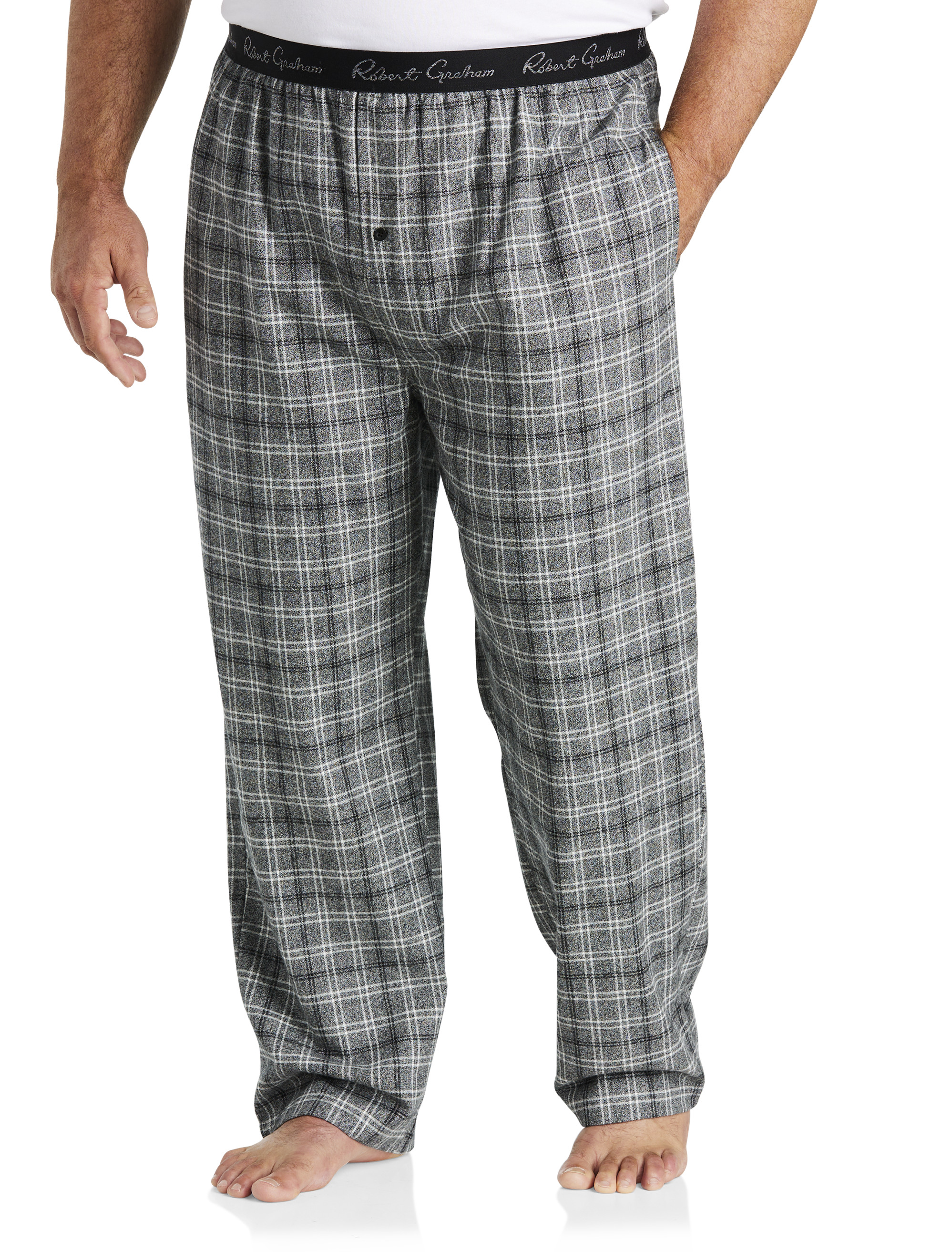 Big + Tall | Robert Graham Plaid Flannel Lounge Pants | DXL