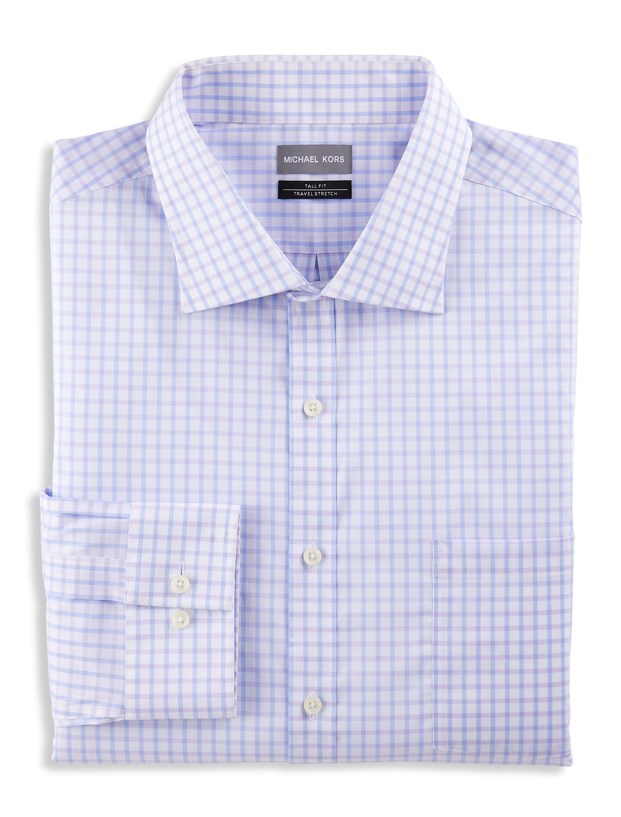 Lucky Brand Trendy Plus Cotton Plaid Utility Shirt (Purple Multi, 3X) 