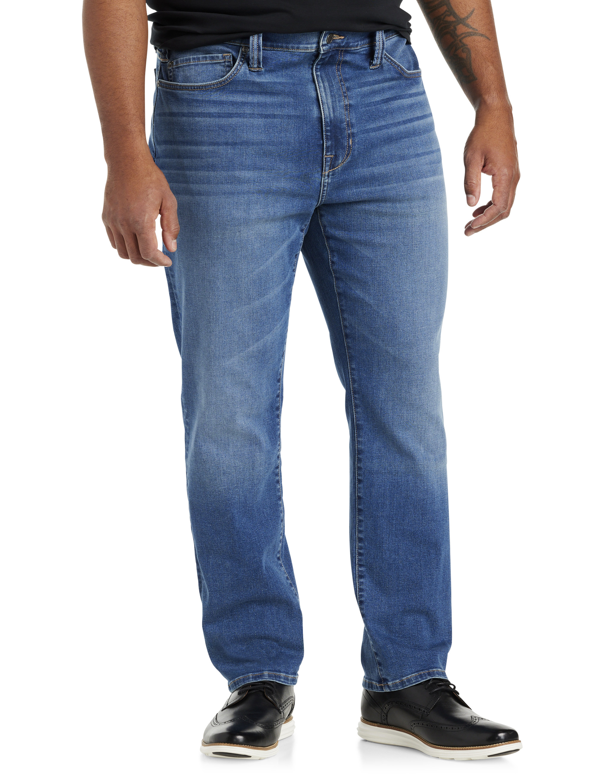 Men's Relaxed Fit Jeans - Fashion Baggy Comfort Hip Hop Denim Pants Men's  Loose Straight-Leg Jeans Mens Jeans (Color : Blue, Size : 3X-Large) :  : Clothing, Shoes & Accessories