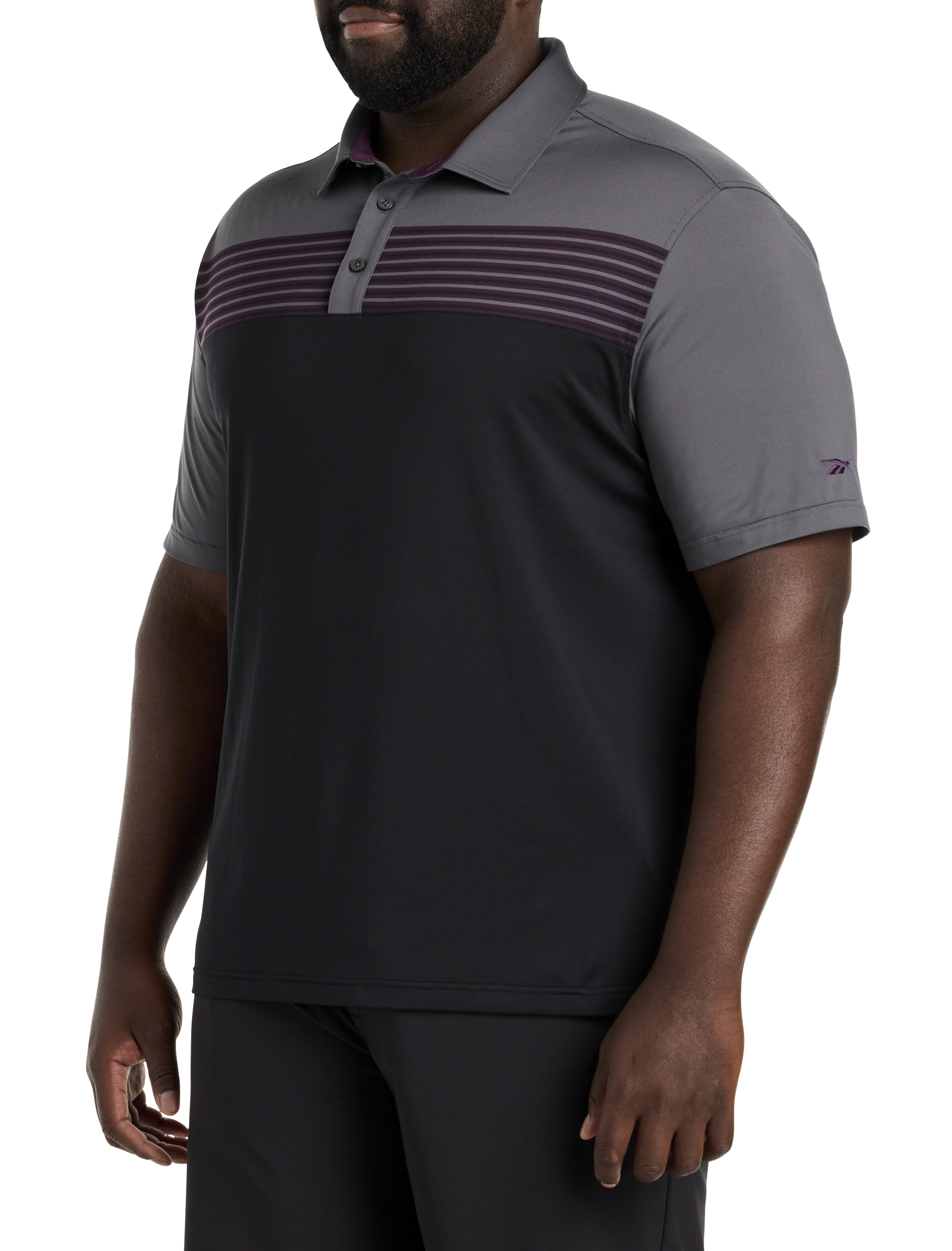 Reebok Performance Chest Striped Polo Shirt