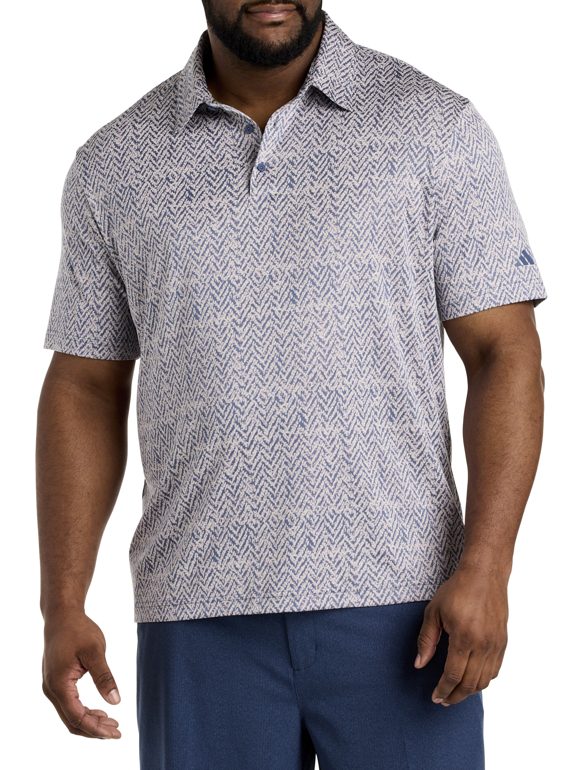 Big + Tall | Adidas Fairway Jacquard Polo Shirt | DXL