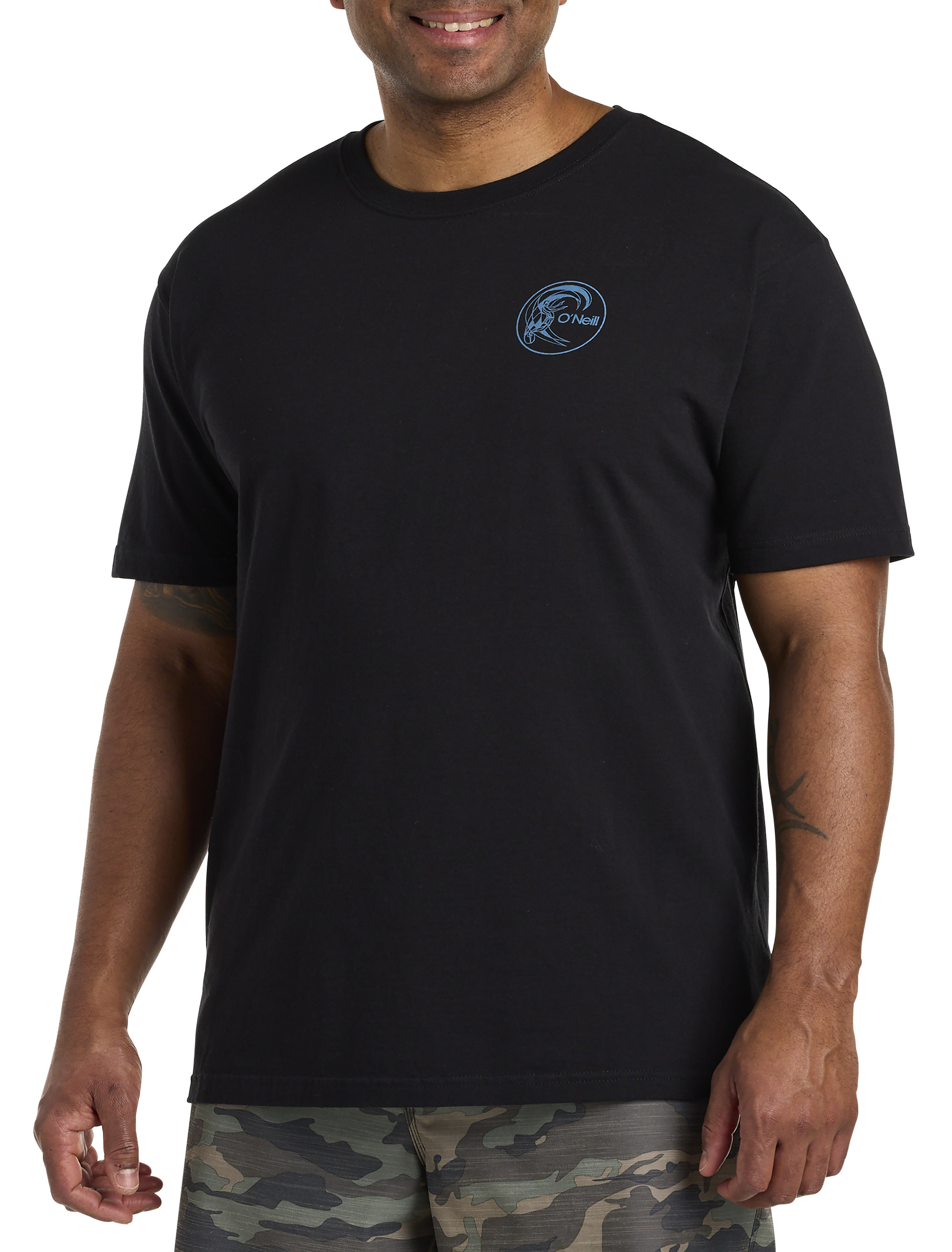 New Men's 3XLT Big & Tall Hybrid Apparel On The Fly Fishing Guide Black  T-Shirt