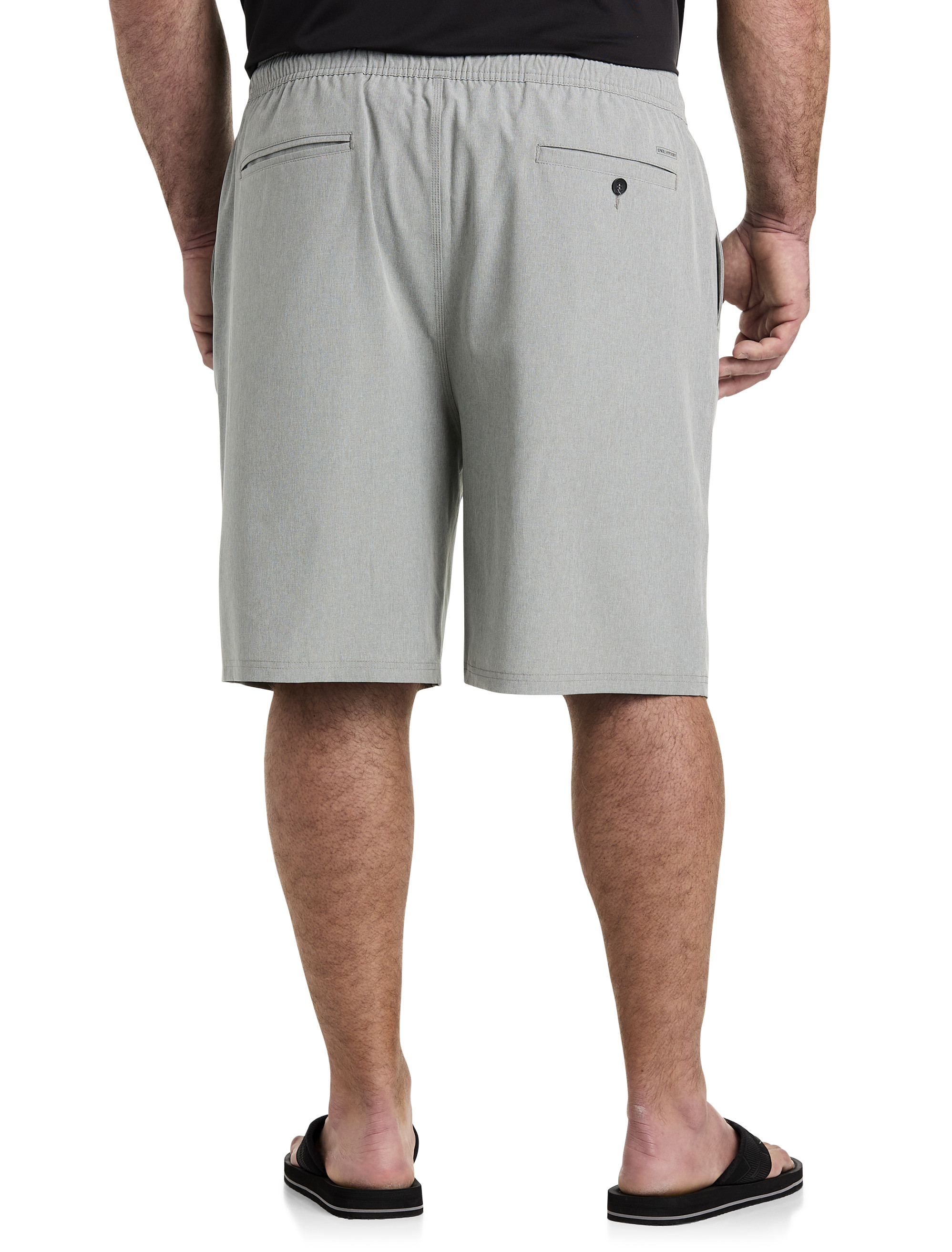 Grey Men's Shorts, Big and Tall Shorts, M-8XL