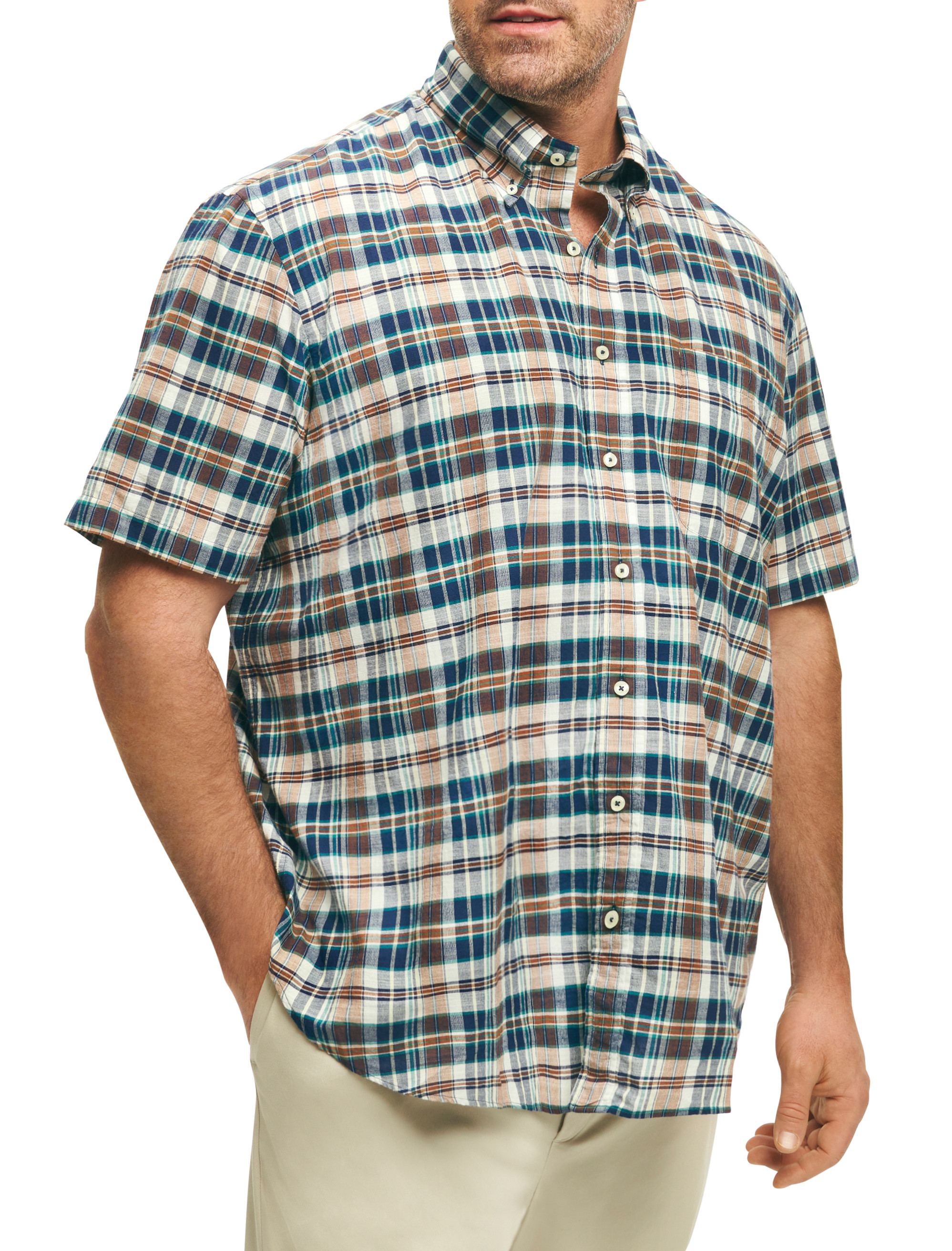 Madras Plaid Sport Shirt