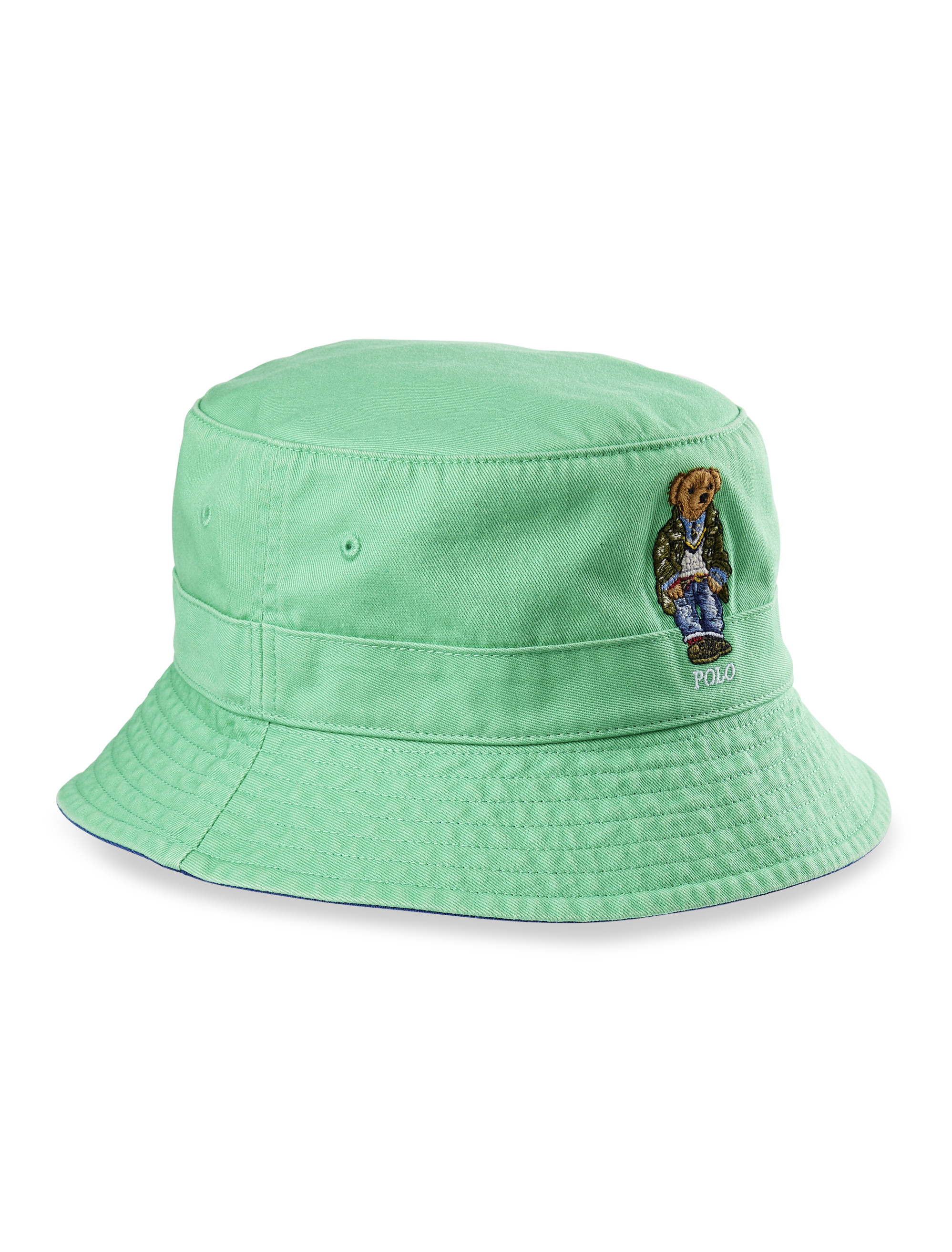 Vineyard Vines Reversible Harbor Fish Green Blue Tan Bucket Hat