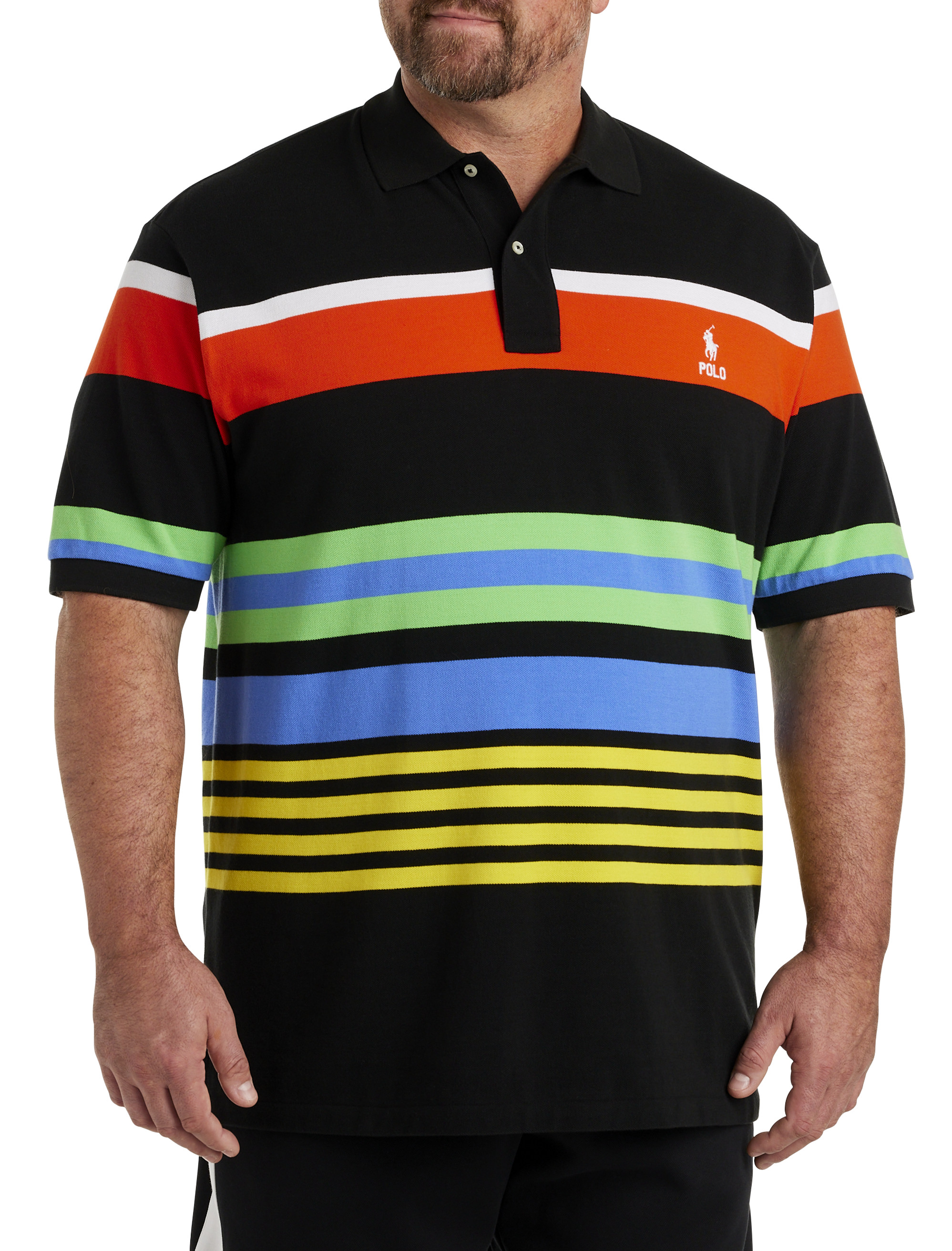 Big + Tall, Polo Ralph Lauren Spectrum Striped Polo Shirt