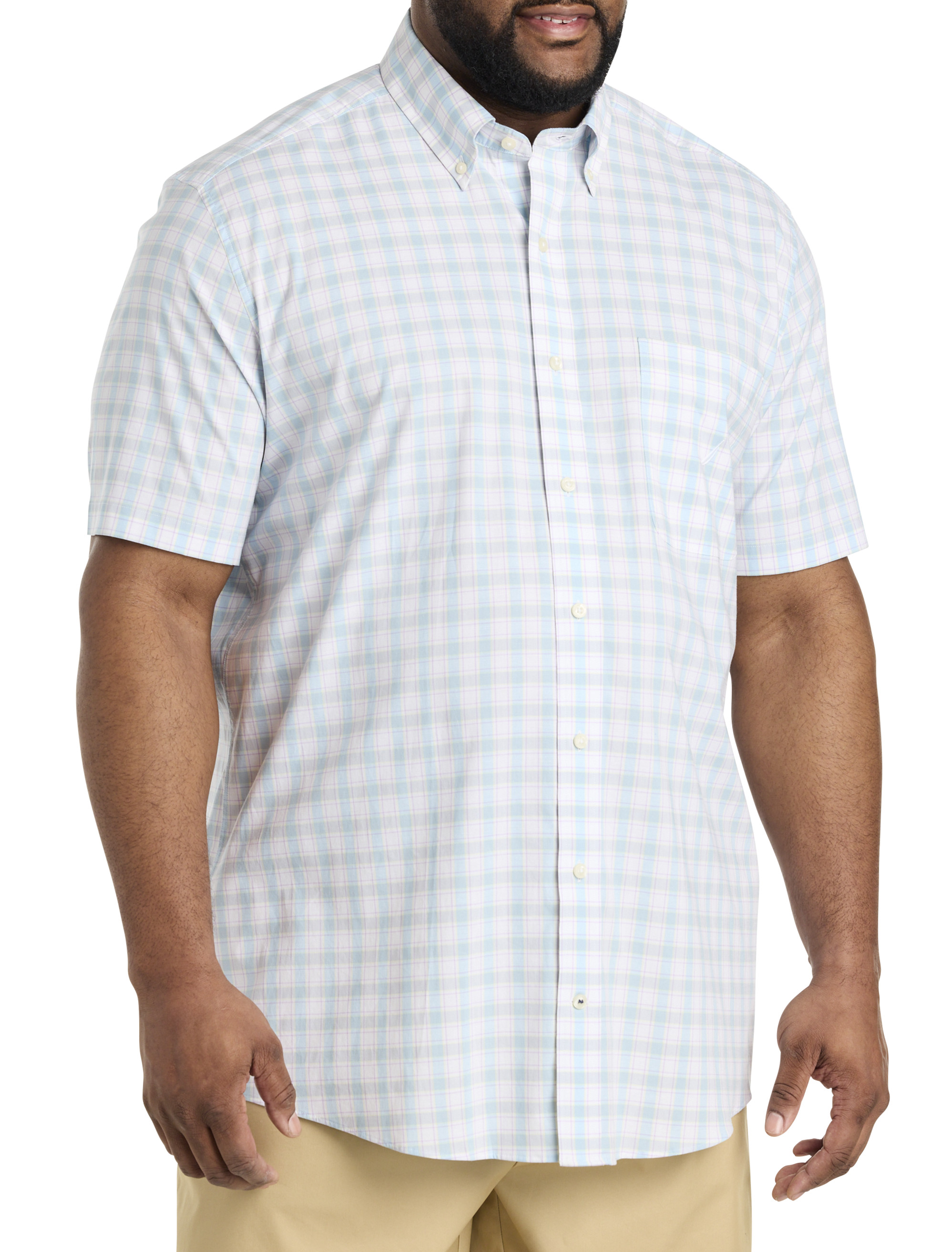 BIG & TALL NAVTECH BOAT PRINT SHIRT