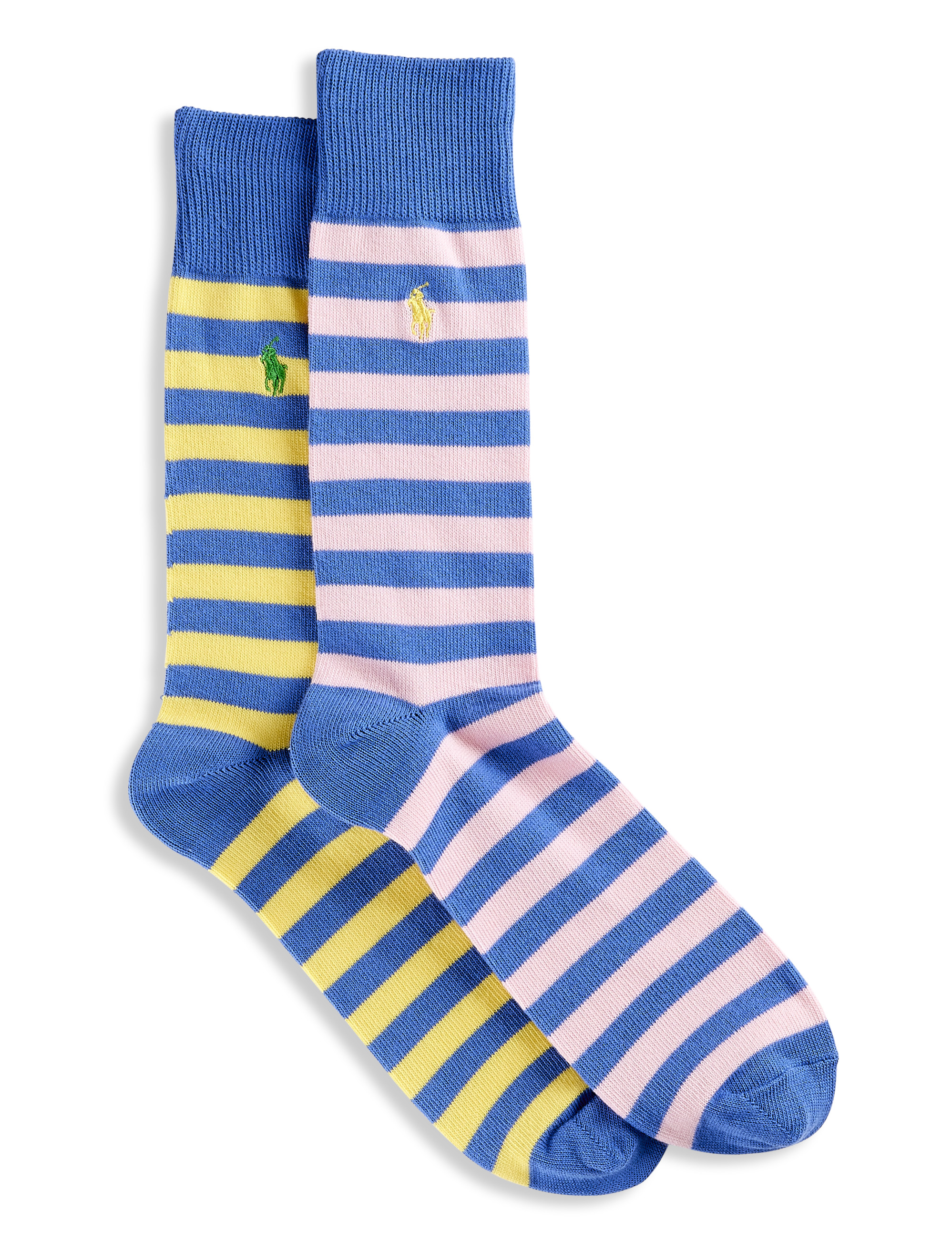 Big Tall Polo Ralph Lauren 2 pk Striped Crew Socks DXL