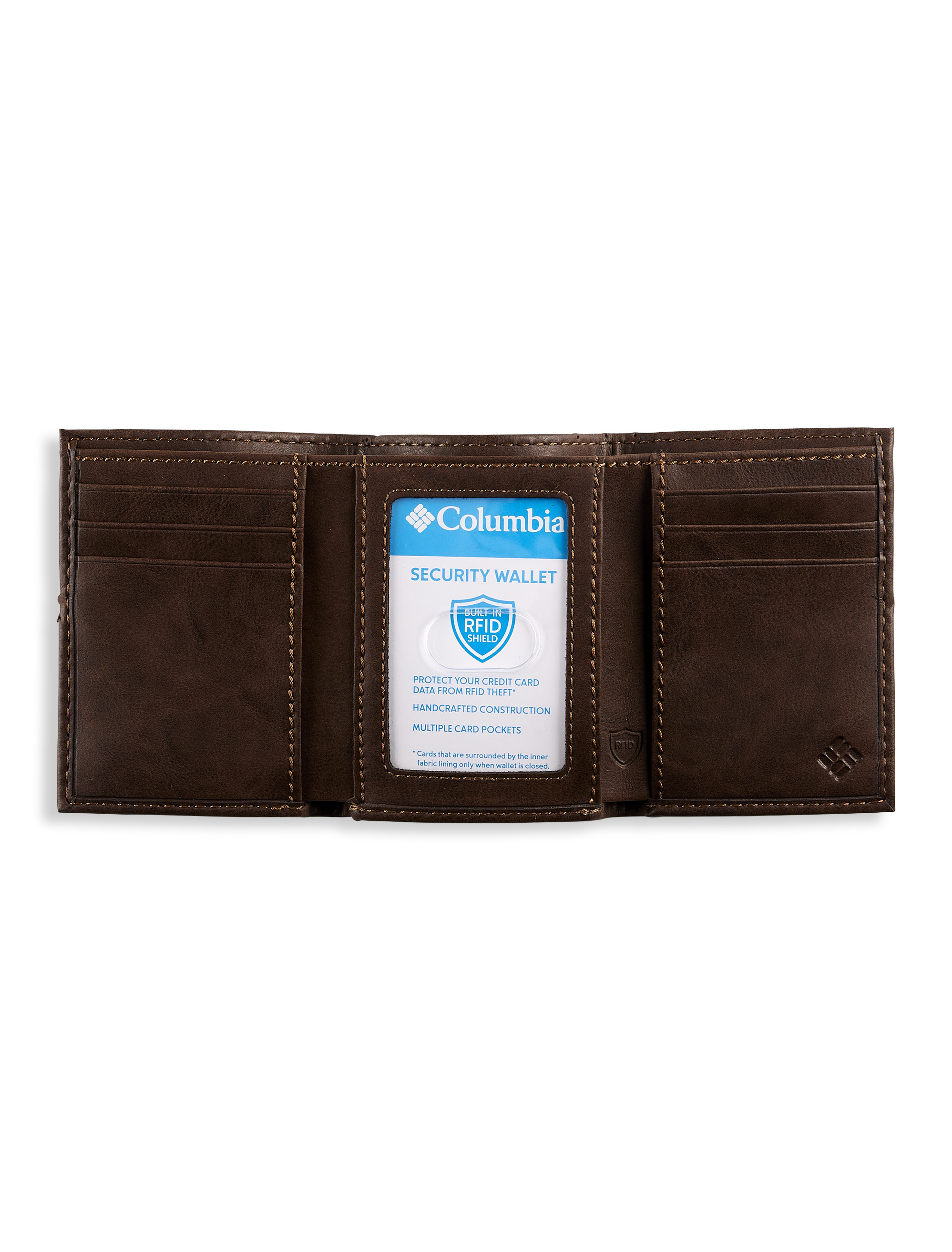 Big + Tall | Columbia Extra Capacity RFID Leather Tri-fold Wallet