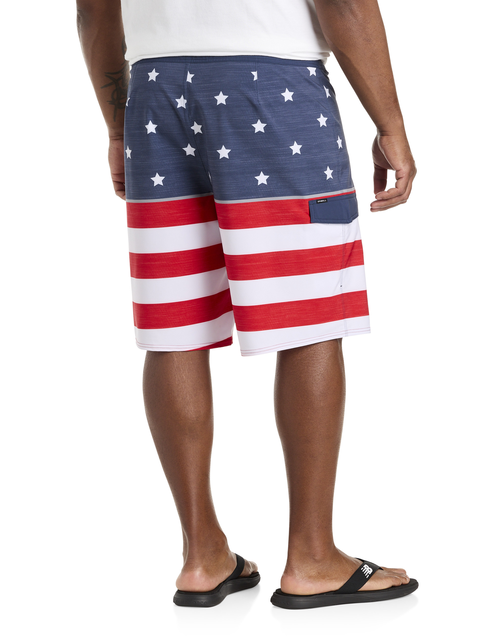 Lennox Flag Print Board Shorts