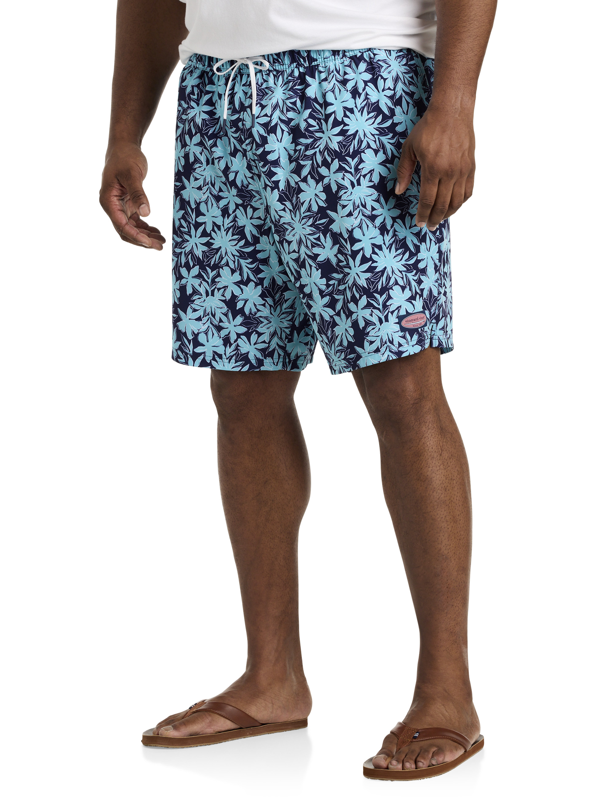 Floral Print Chappy Swim Trunks