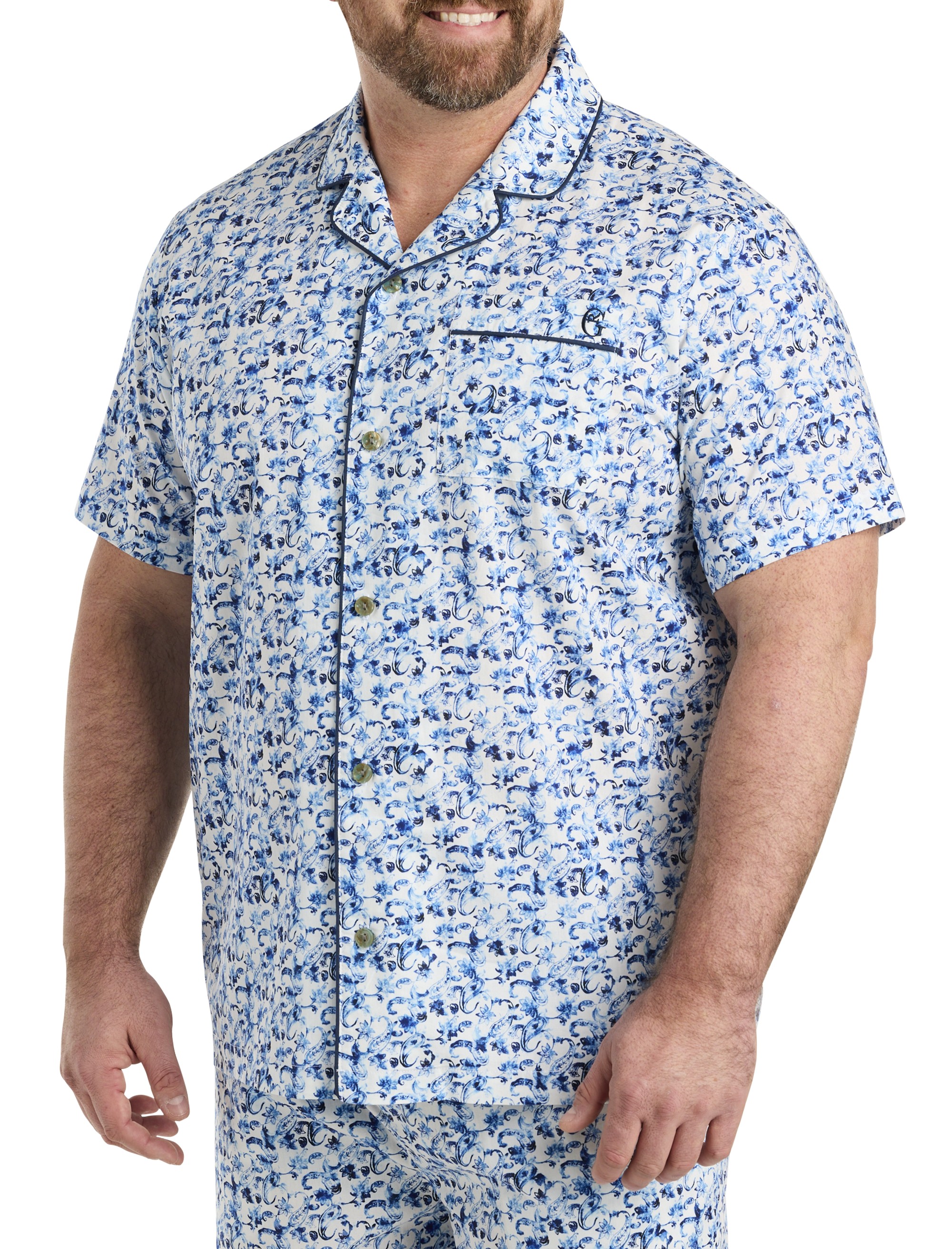 Paisley Pajama Top