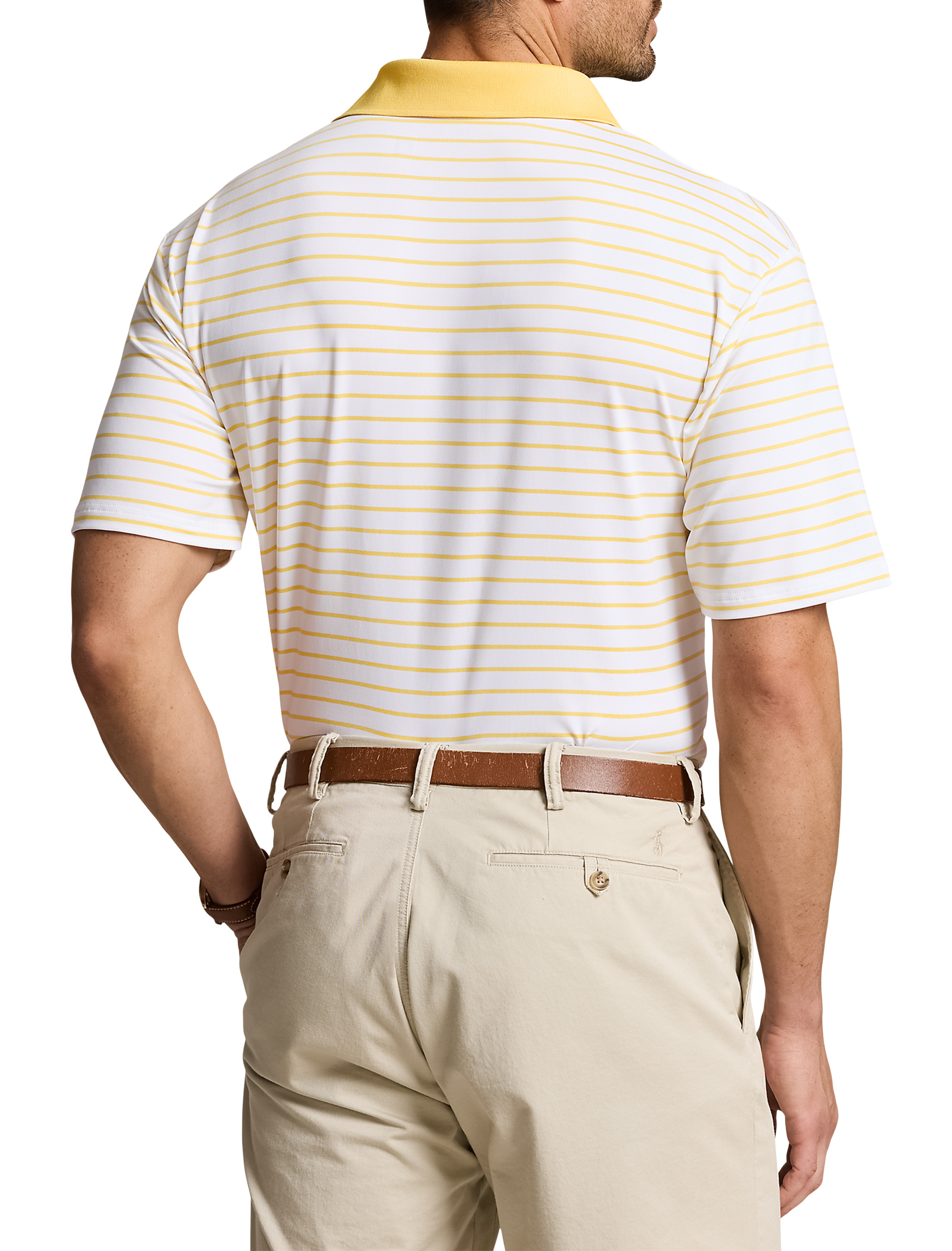 Striped Performance Polo Shirt