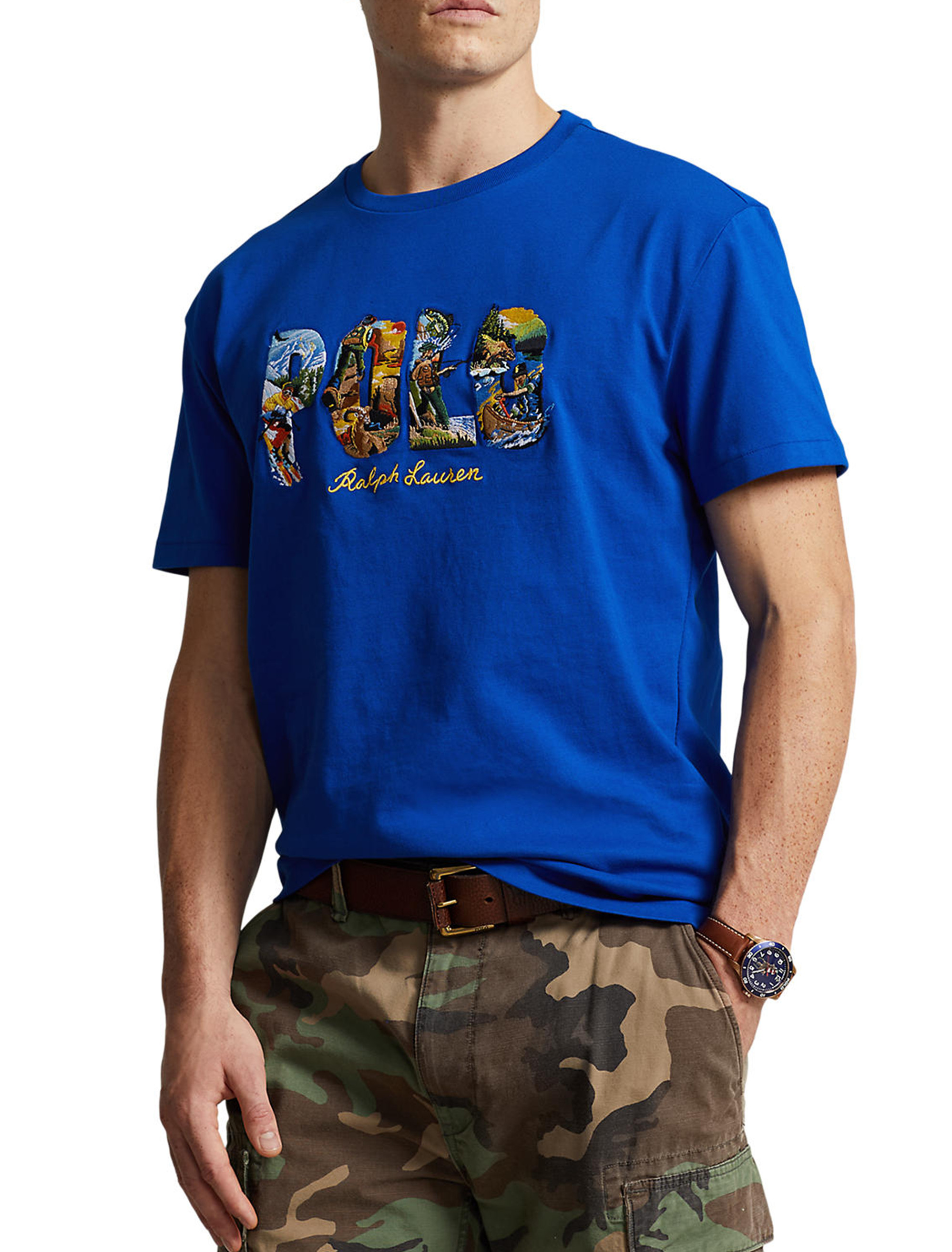 Big + Tall | Polo Ralph Lauren Photo Logo T-Shirt | DXL
