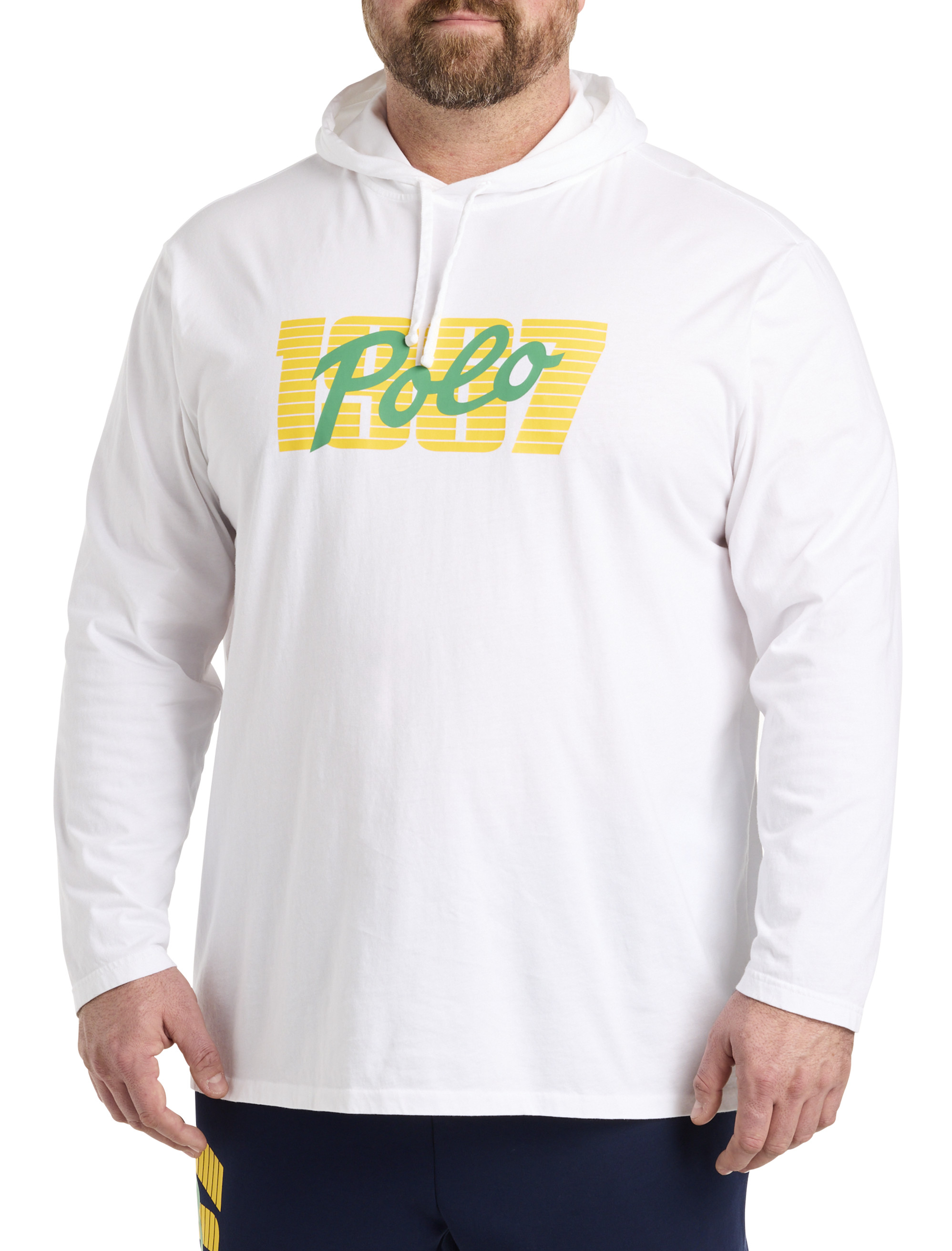 Polo Ralph Lauren Polo Shirt Big & Tall 3XB White w/Beach POLO
