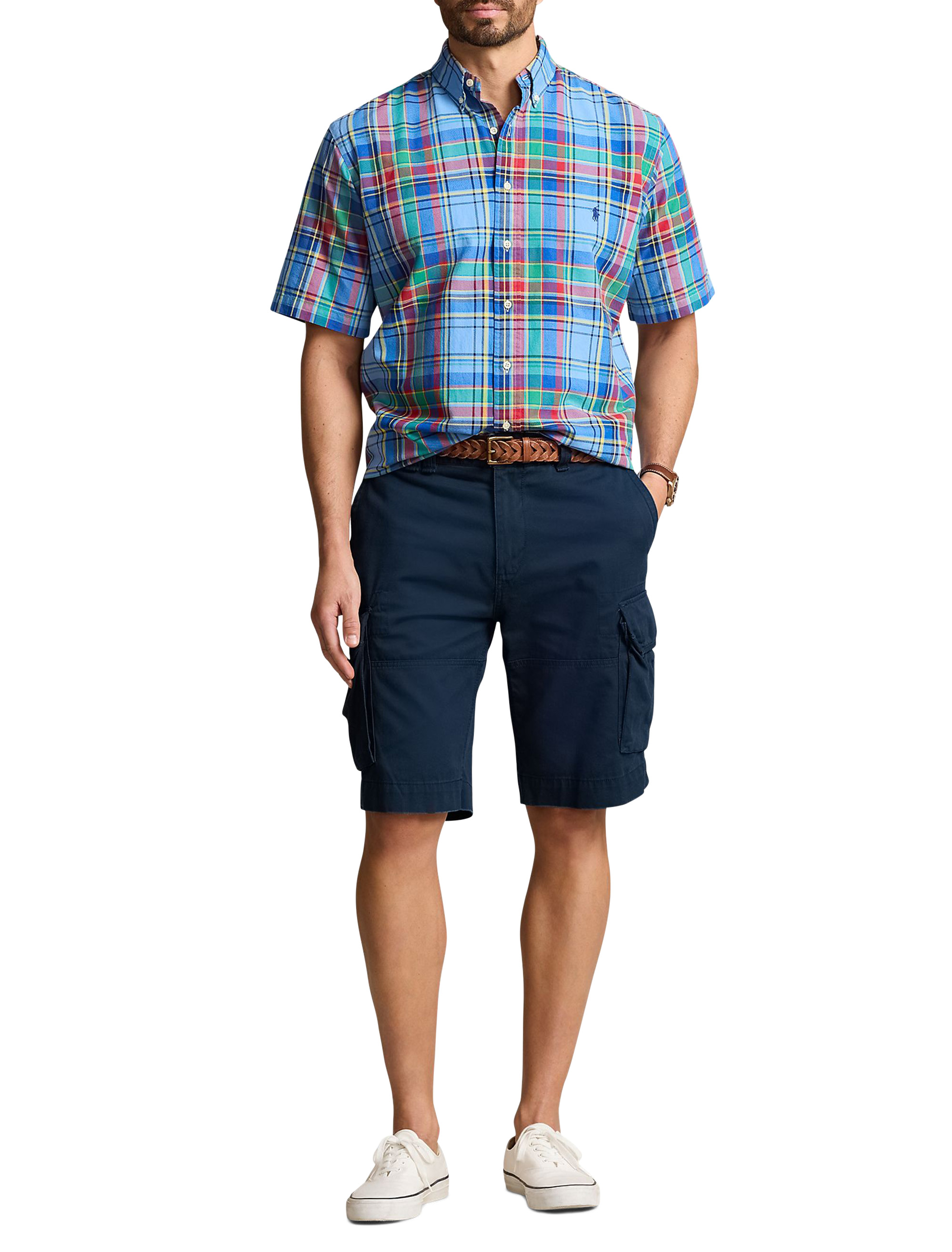 Big + Tall | Polo Ralph Lauren Multi Plaid Oxford Sport Shirt | DXL