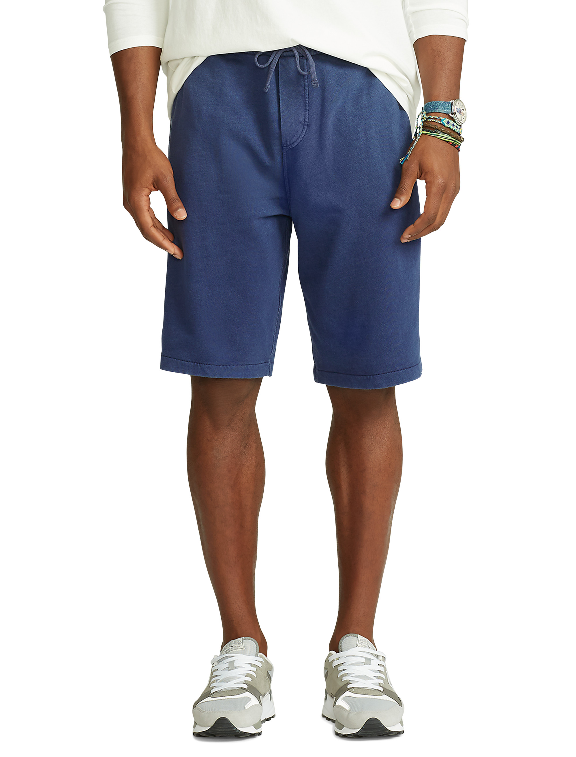 Cotton french terry shorts polo best sale