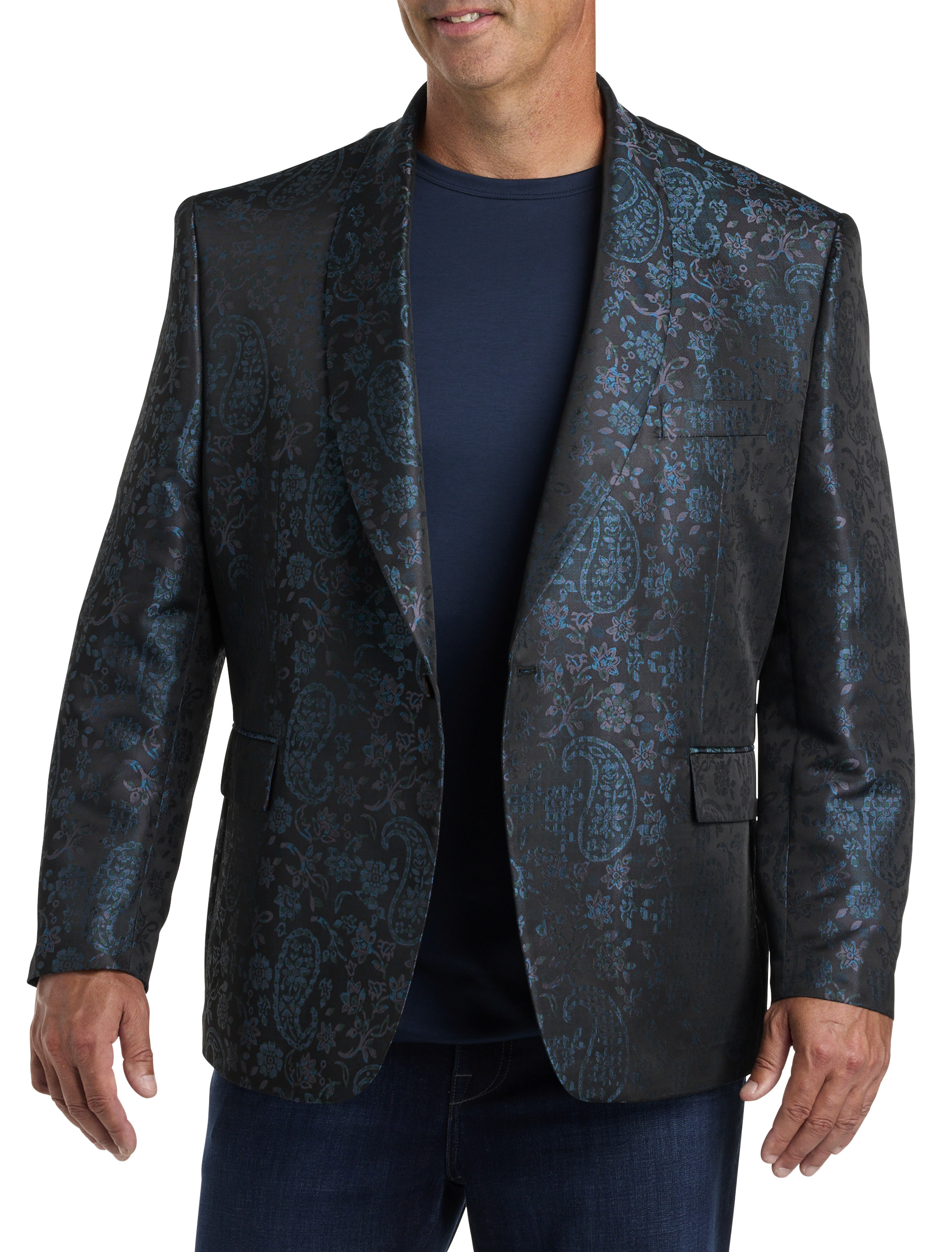 Big Tall Tallia Floral Sport Coat DXL