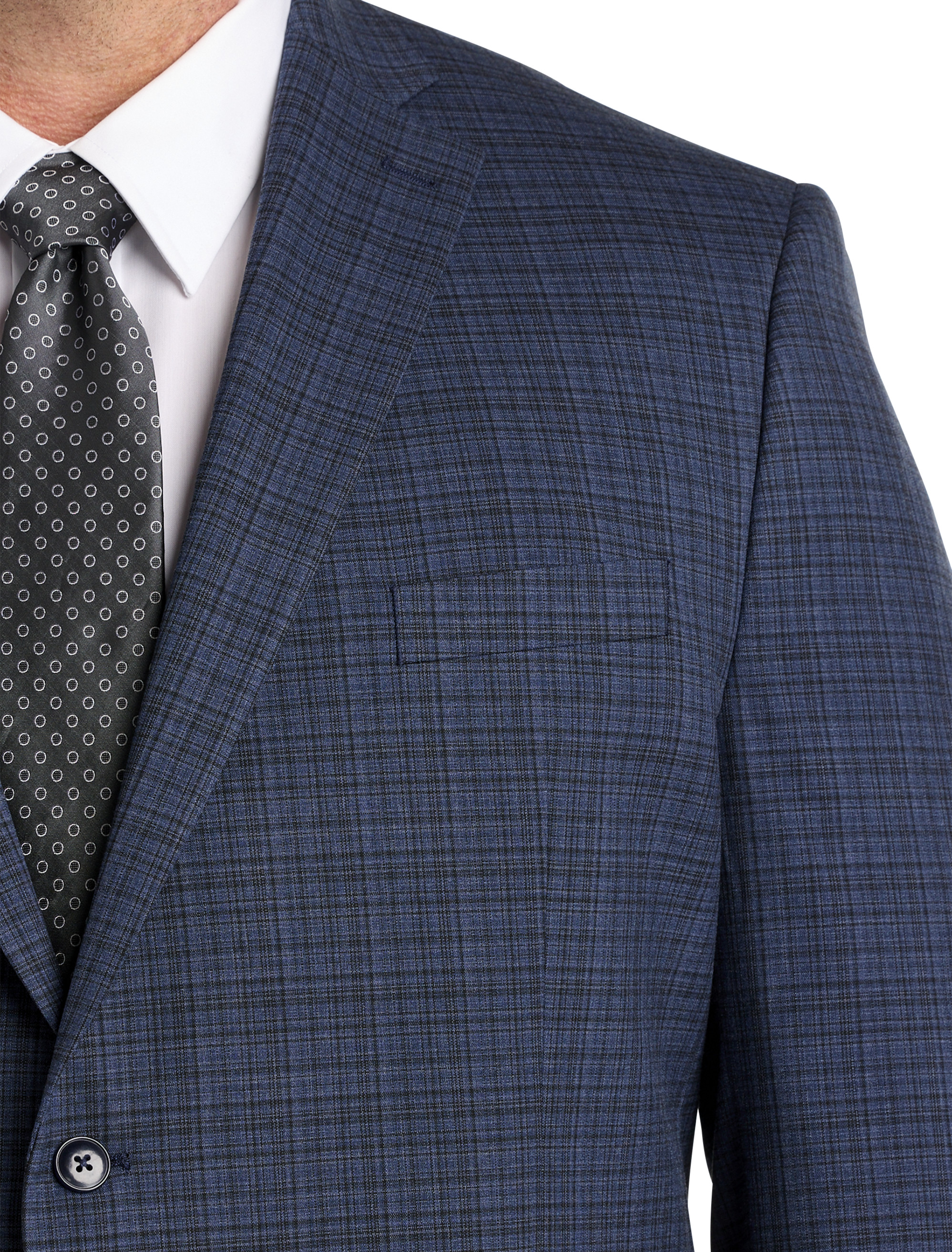 Big + Tall | Michael Kors Check Patterned Suit Jacket | DXL