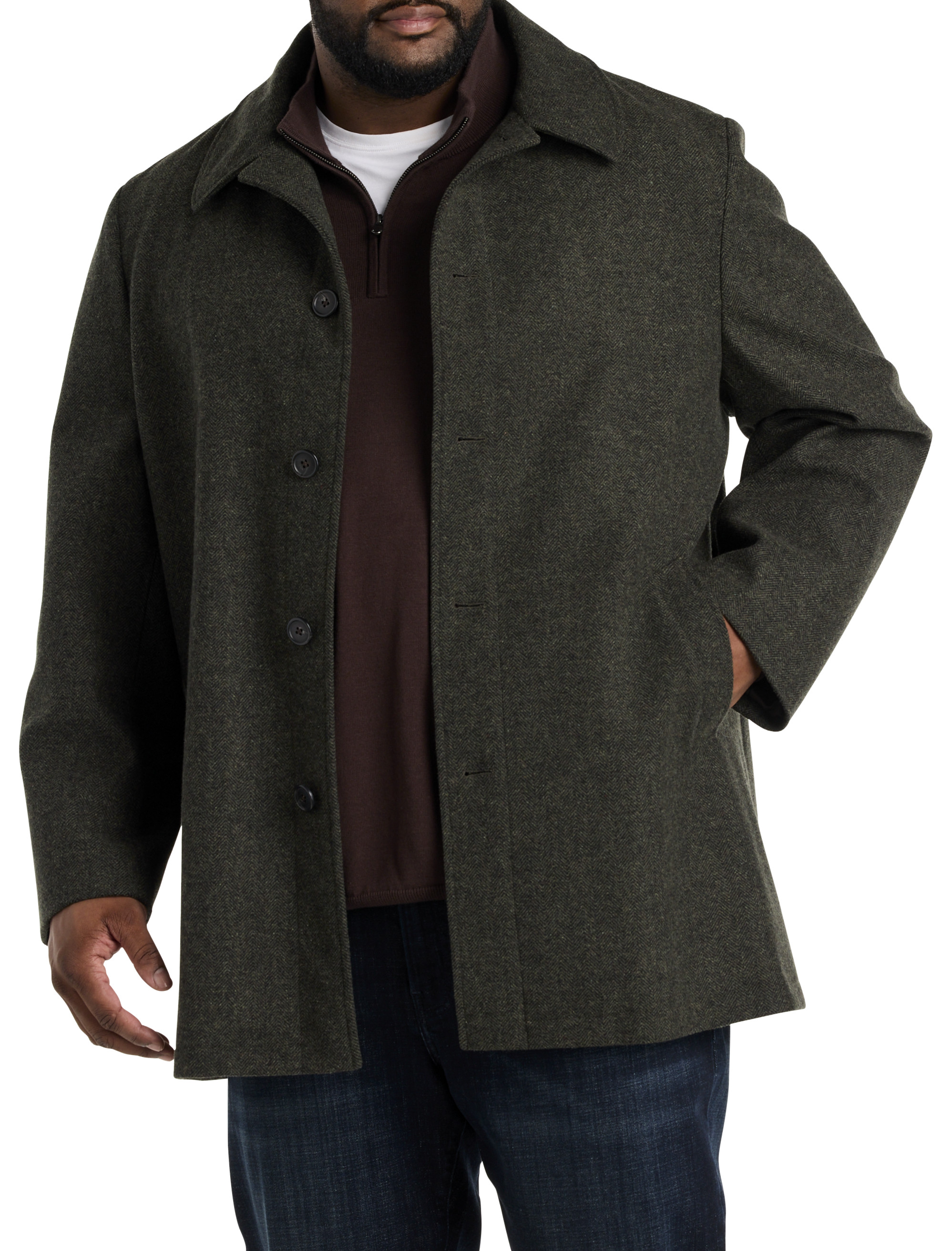 Big and tall peacoat best sale