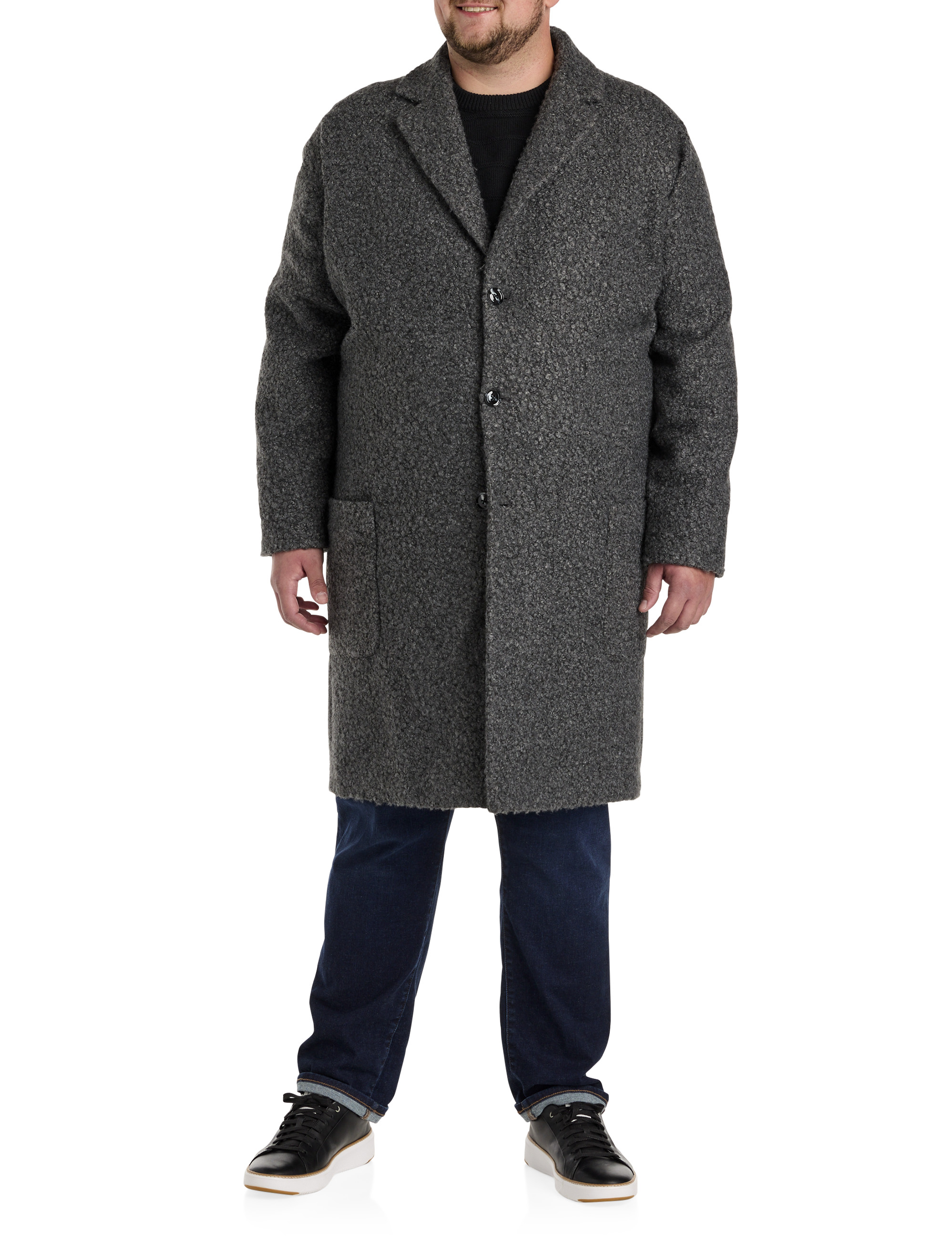 Big + Tall | Tallia Teddy Overcoat | DXL