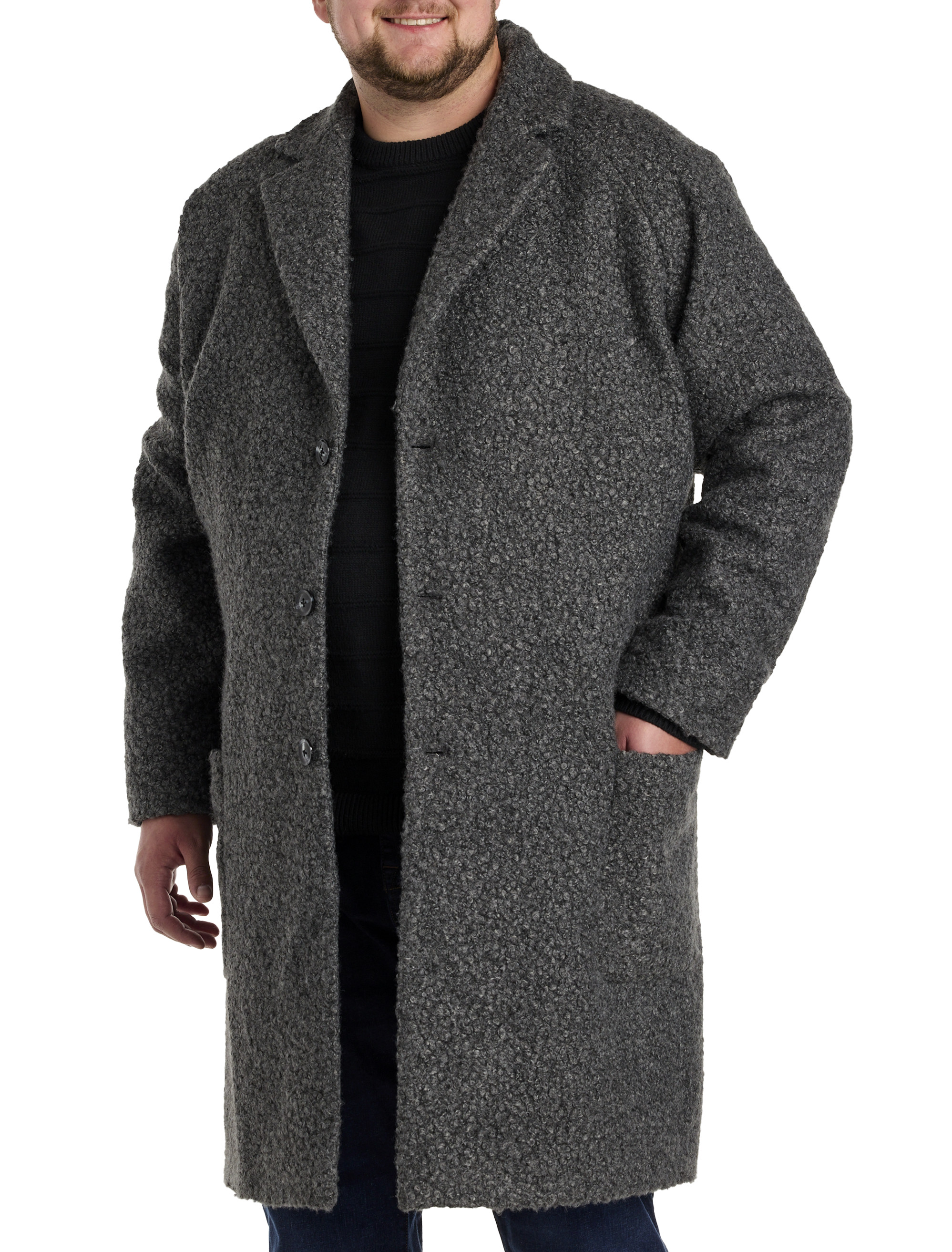 Men s Big Tall Overcoats Peacoats DXL