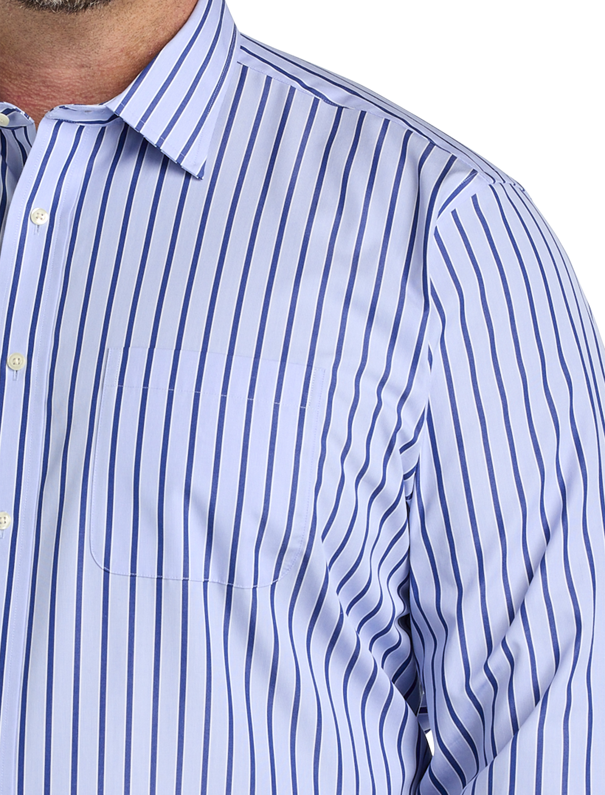 Big + Tall | Brooks Brothers Non-Iron Striped Dress Shirt | DXL