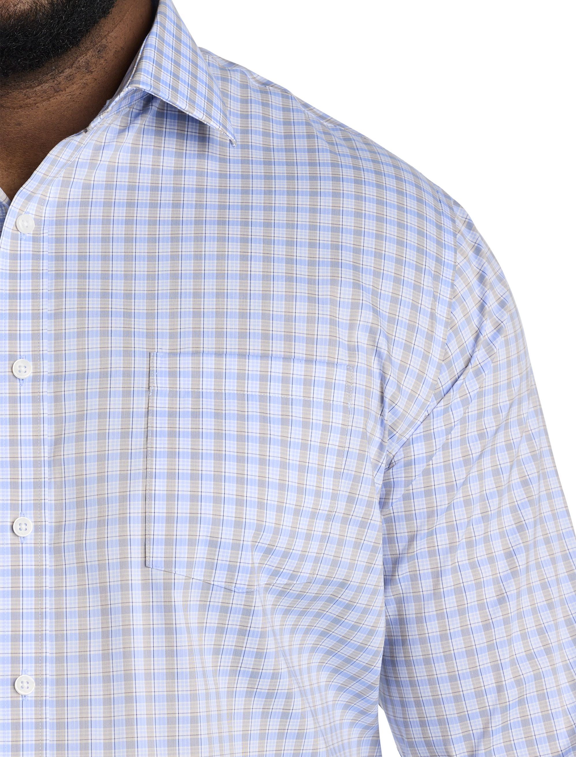 Non-Iron Plaid Dress Shirt