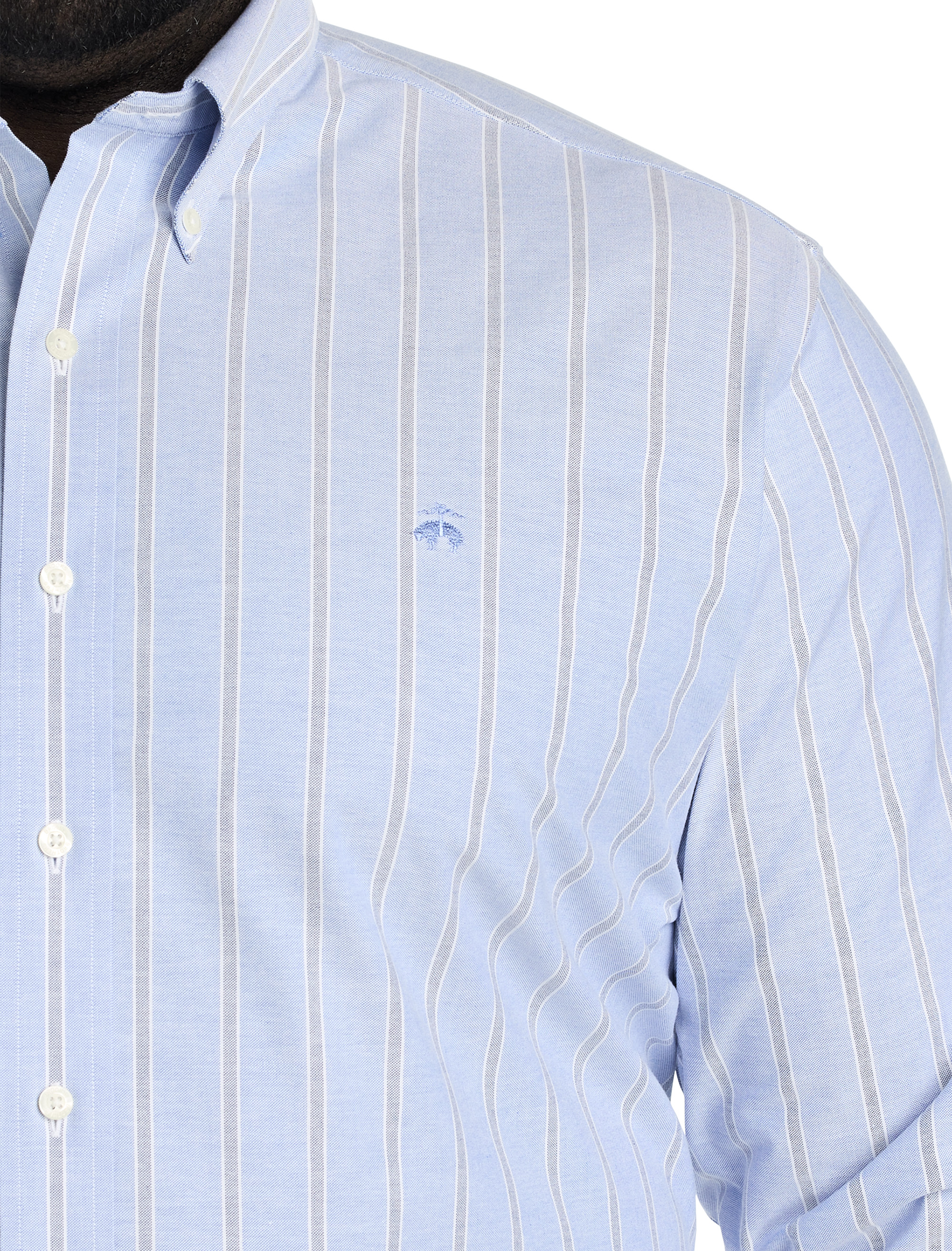 Non-Iron Striped Oxford Sport Shirt