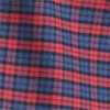 navy red check