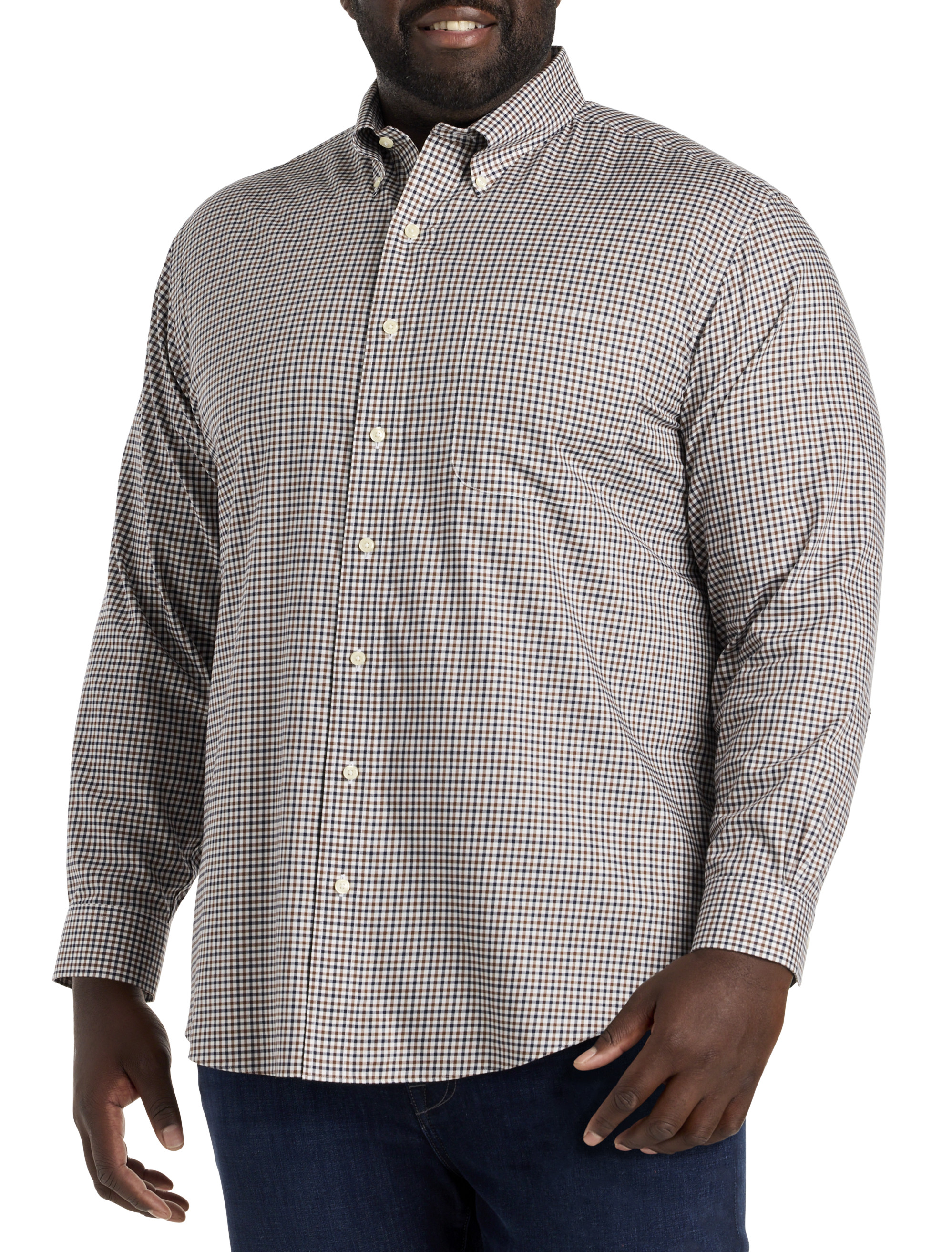 Big + Tall | Brooks Brothers Non-Iron Gingham Sport Shirt | DXL