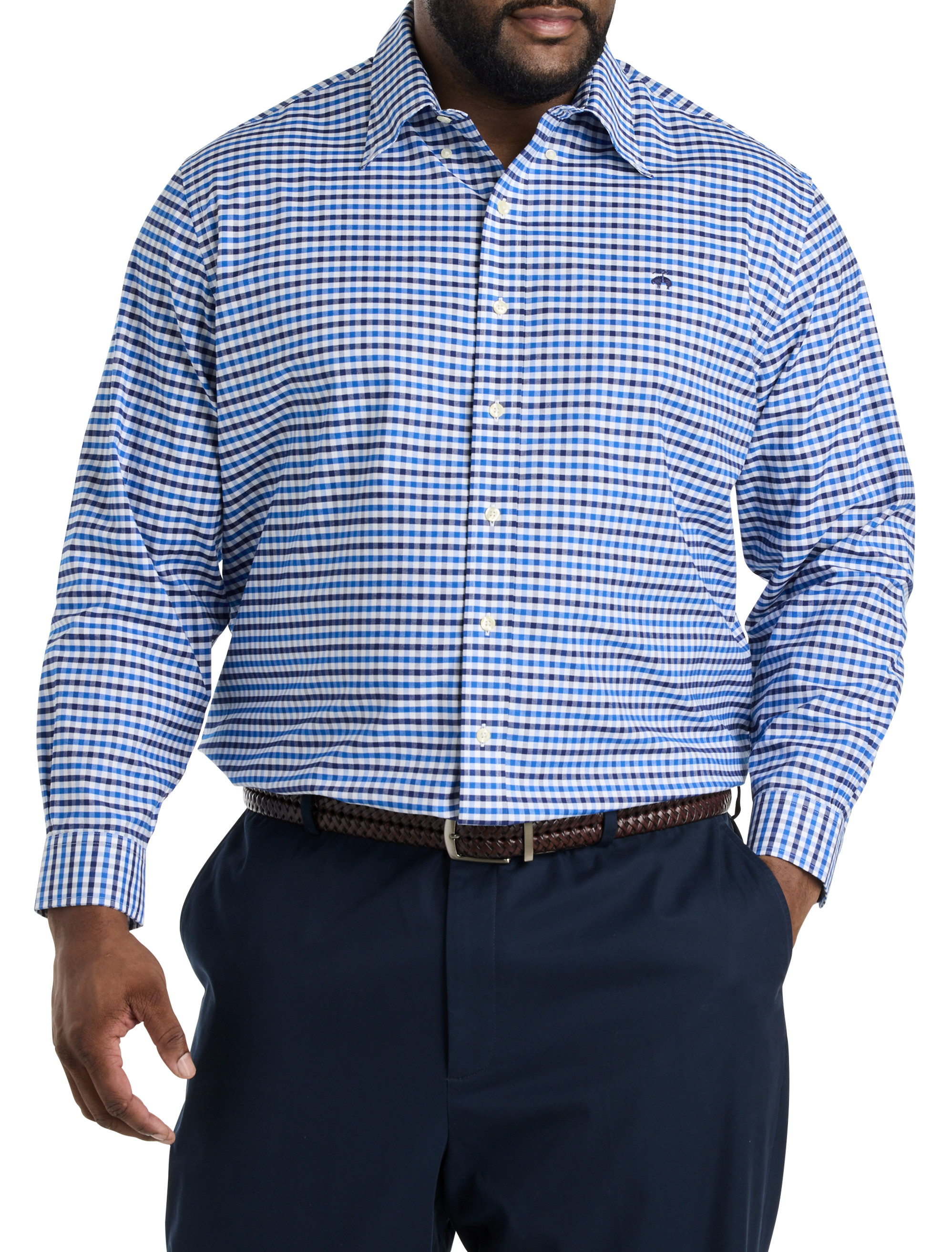 Non-Iron Gingham Sport Shirt