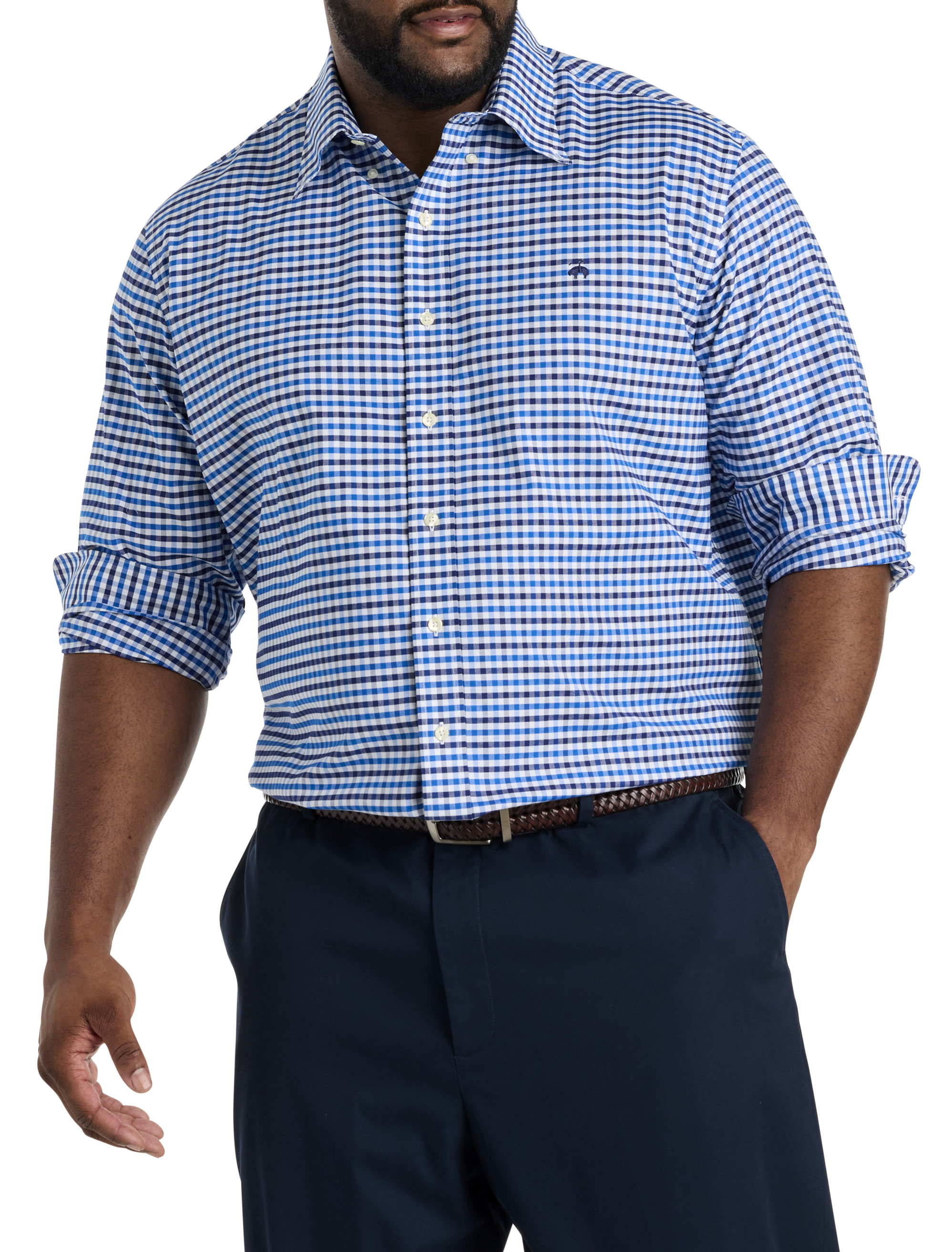 Non-Iron Gingham Sport Shirt